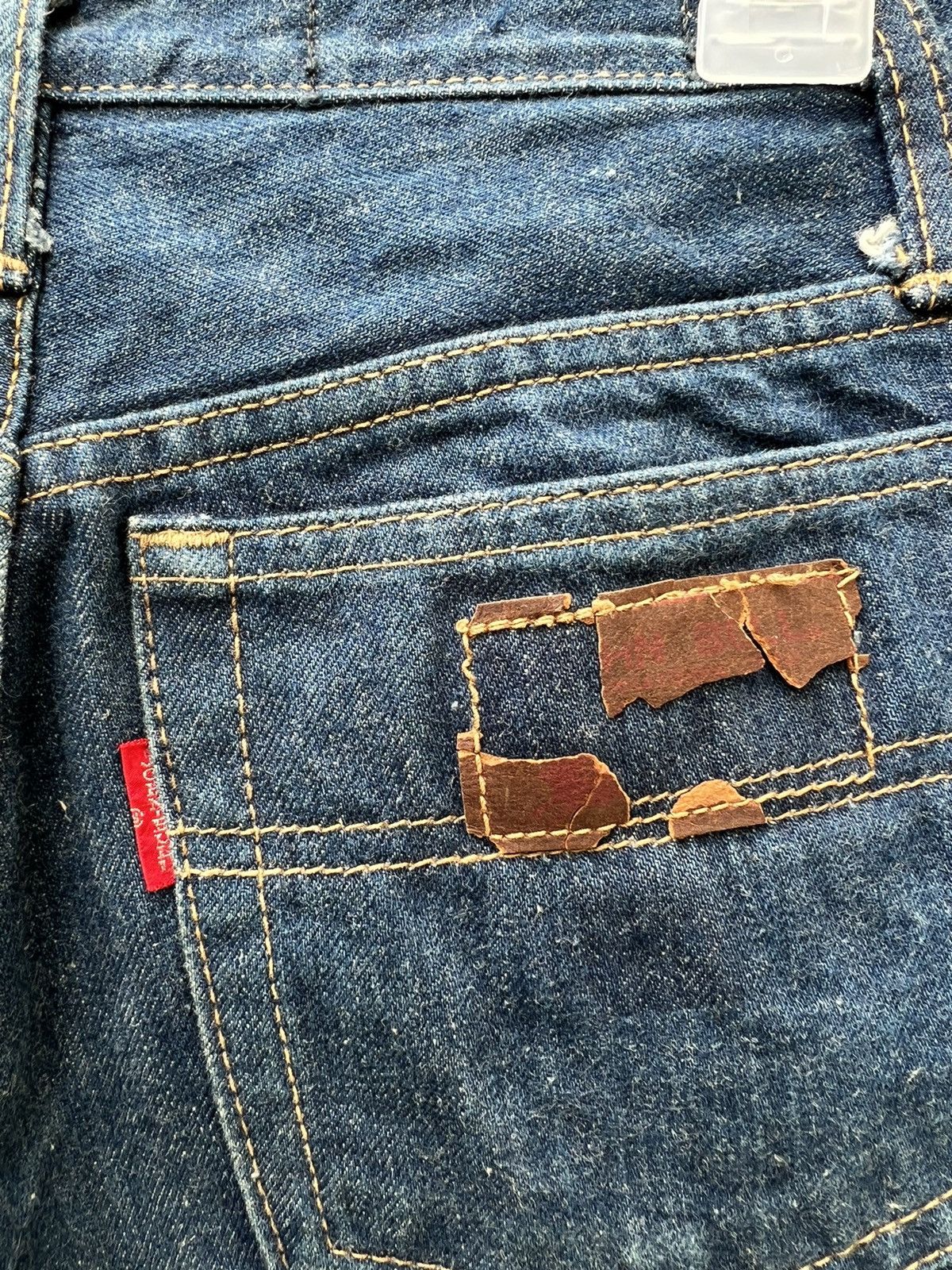 Johnbull Vintage 70s Johnbull Japan Blue Denim Super Flare Jeans Size US 27 - 19 Thumbnail