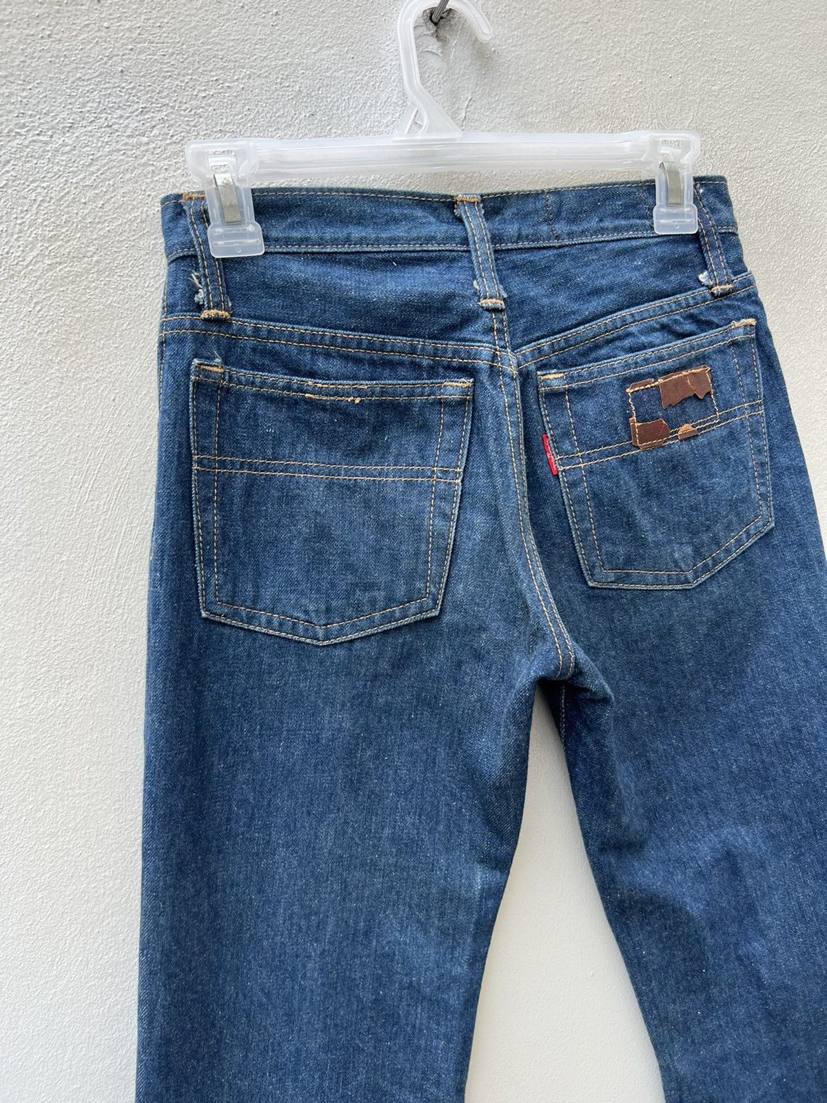 Johnbull Vintage 70s Johnbull Japan Blue Denim Super Flare Jeans Size US 27 - 16 Thumbnail