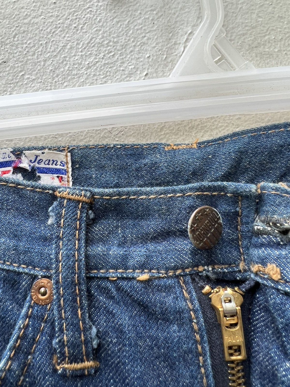 Johnbull Vintage 70s Johnbull Japan Blue Denim Super Flare Jeans Size US 27 - 7 Thumbnail