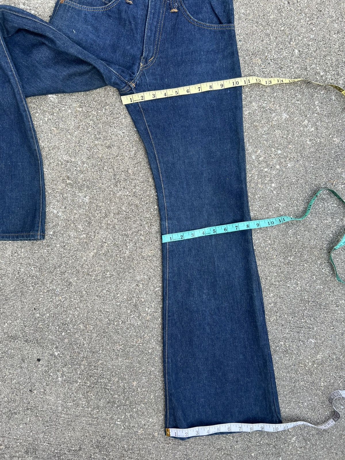 Johnbull Vintage 70s Johnbull Japan Blue Denim Super Flare Jeans Size US 27 - 3 Thumbnail