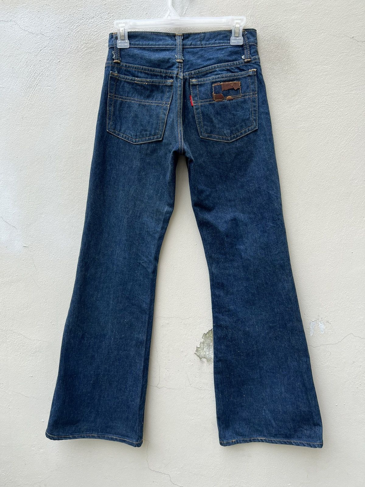 Johnbull Vintage 70s Johnbull Japan Blue Denim Super Flare Jeans Size US 27 - 15 Thumbnail