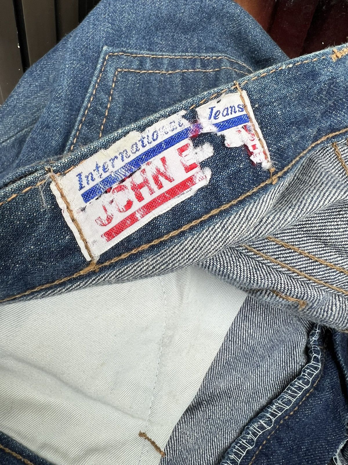 Johnbull Vintage 70s Johnbull Japan Blue Denim Super Flare Jeans Size US 27 - 22 Thumbnail