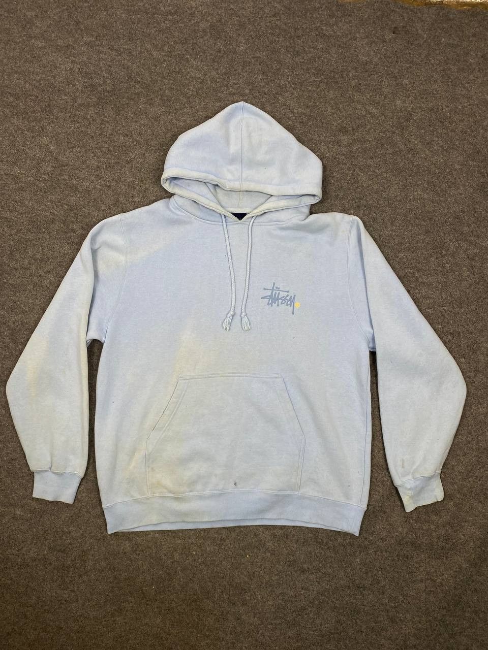 Stussy vintage stussy hoody distressed big logo back Size US L / EU 52-54 / 3 - 2 Thumbnail