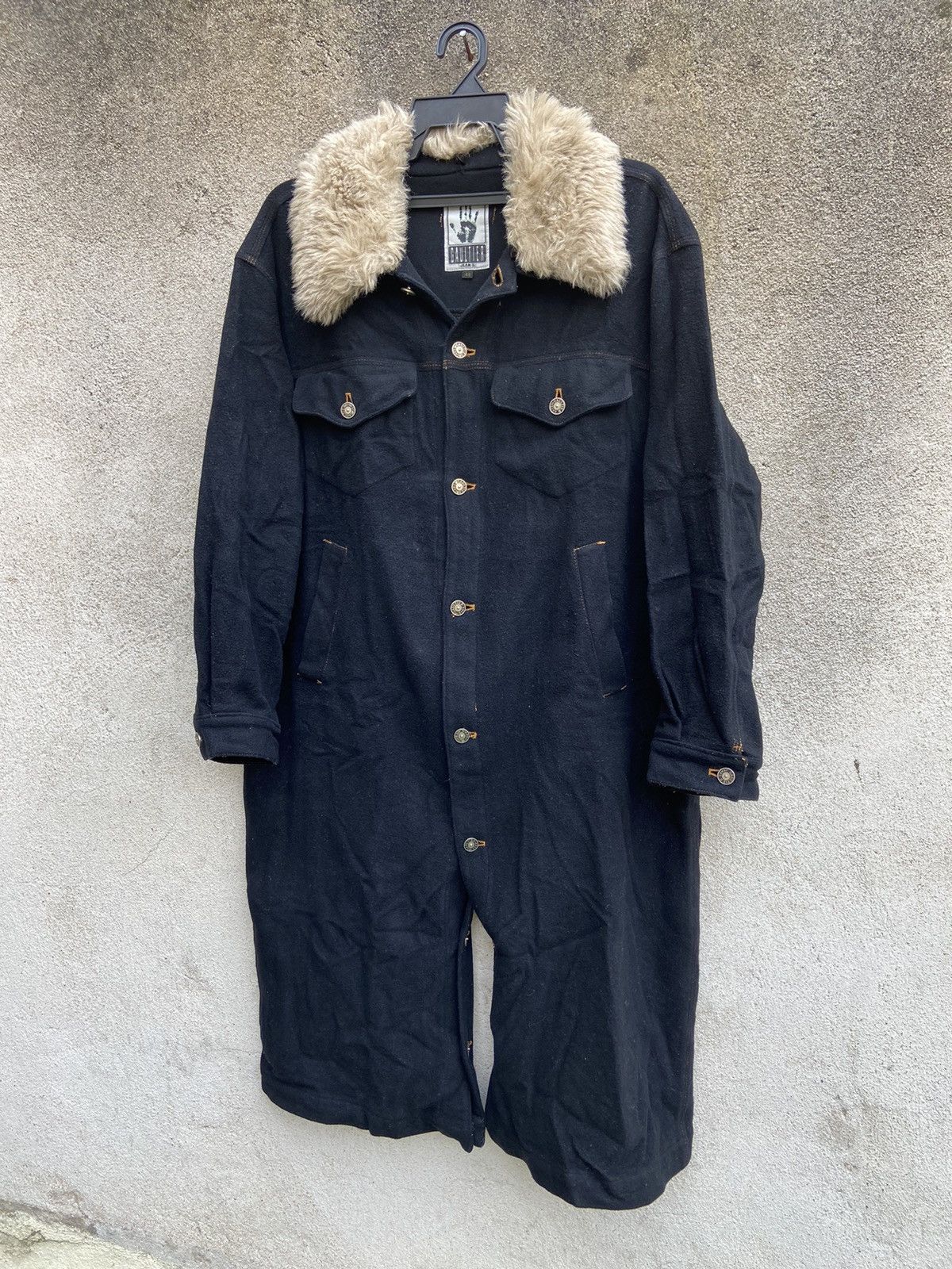 Jean Paul Gaultier Jean Paul Gaultier Fur Wool Overcoat Long Coat Size US M / EU 48-50 / 2 - 1 Thumbnail
