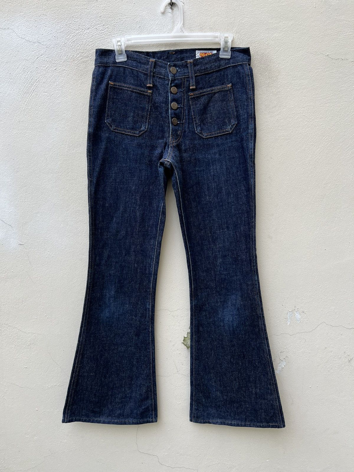 Big John Vintage Big John Japan Black Tab Denim Super Flare Jeans Size US 29 - 6 Thumbnail