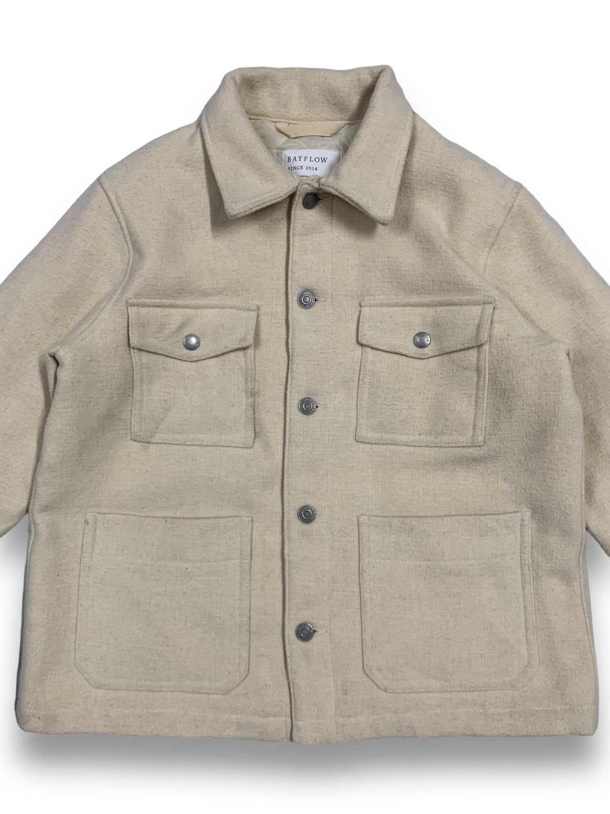 Japanese Brand Japanese Brand BAYFLOW Button Up Quilted Overshirt / Shacket Size M / US 6-8 / IT 42-44 - 3 Thumbnail