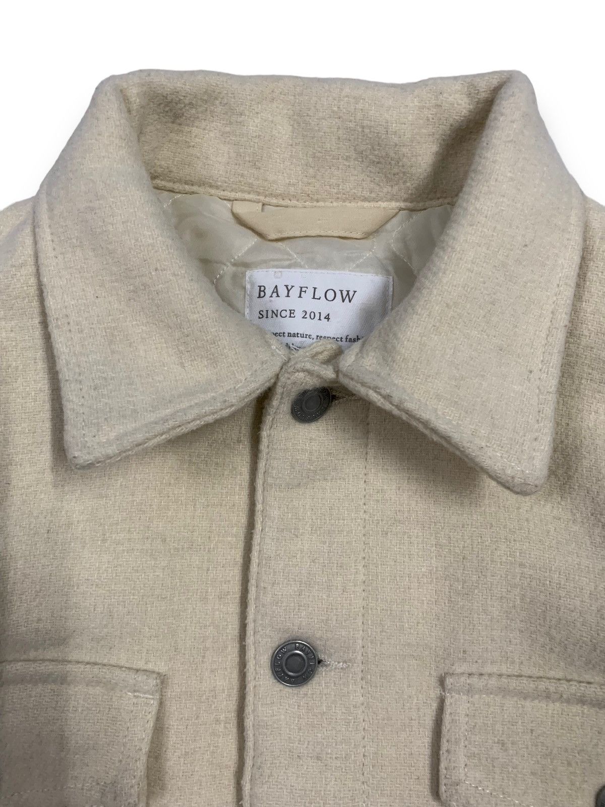 Japanese Brand Japanese Brand BAYFLOW Button Up Quilted Overshirt / Shacket Size M / US 6-8 / IT 42-44 - 4 Thumbnail