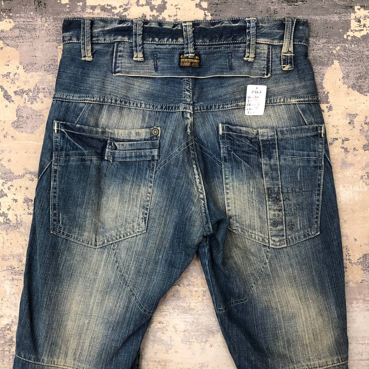 G-Star P663 GSTAR RAW D624-GS 3301R RIDER DENIM Size US 32 / EU 48 - 4 Thumbnail