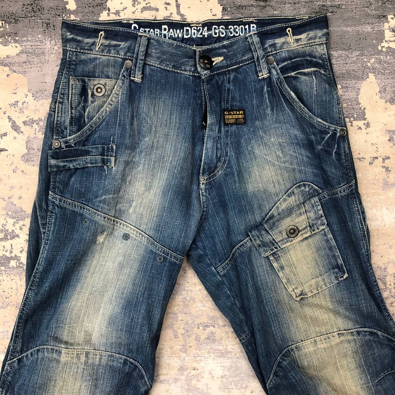 G-Star P663 GSTAR RAW D624-GS 3301R RIDER DENIM Size US 32 / EU 48 - 3 Thumbnail