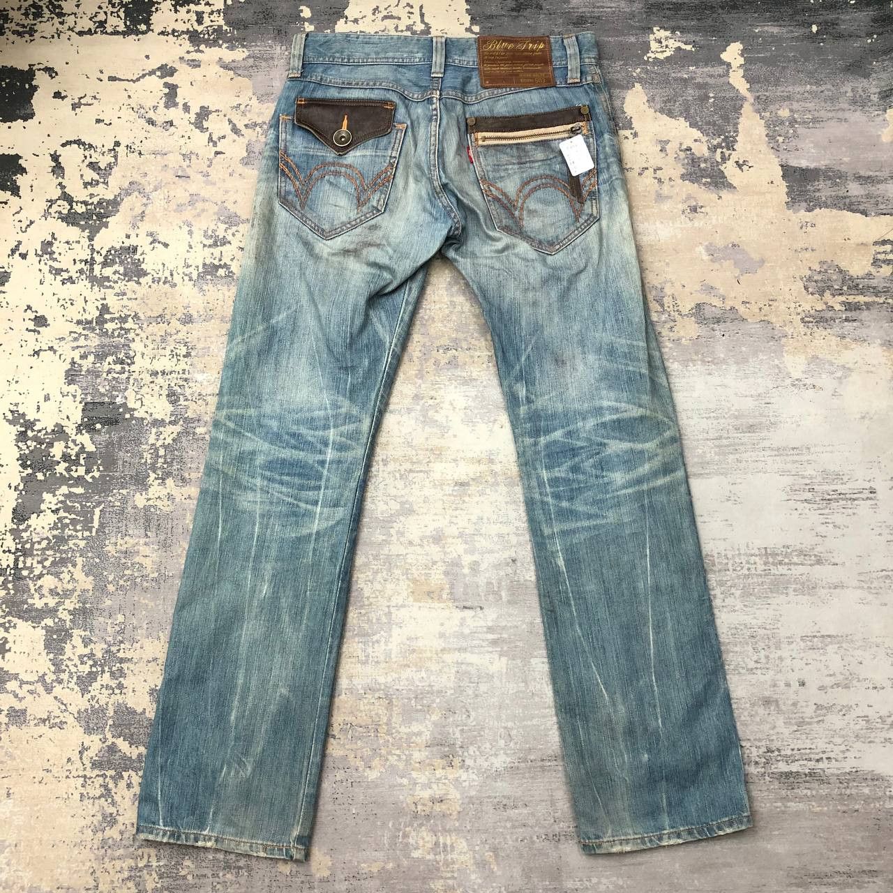 Edwin P662 BLUE TRIP EDWIN SLIMFIT STONE WASH DENIM Size US 34 / EU 50 - 1 Thumbnail