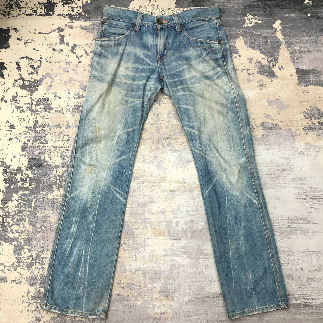 Edwin P662 BLUE TRIP EDWIN SLIMFIT STONE WASH DENIM Size US 34 / EU 50 - 2 Thumbnail