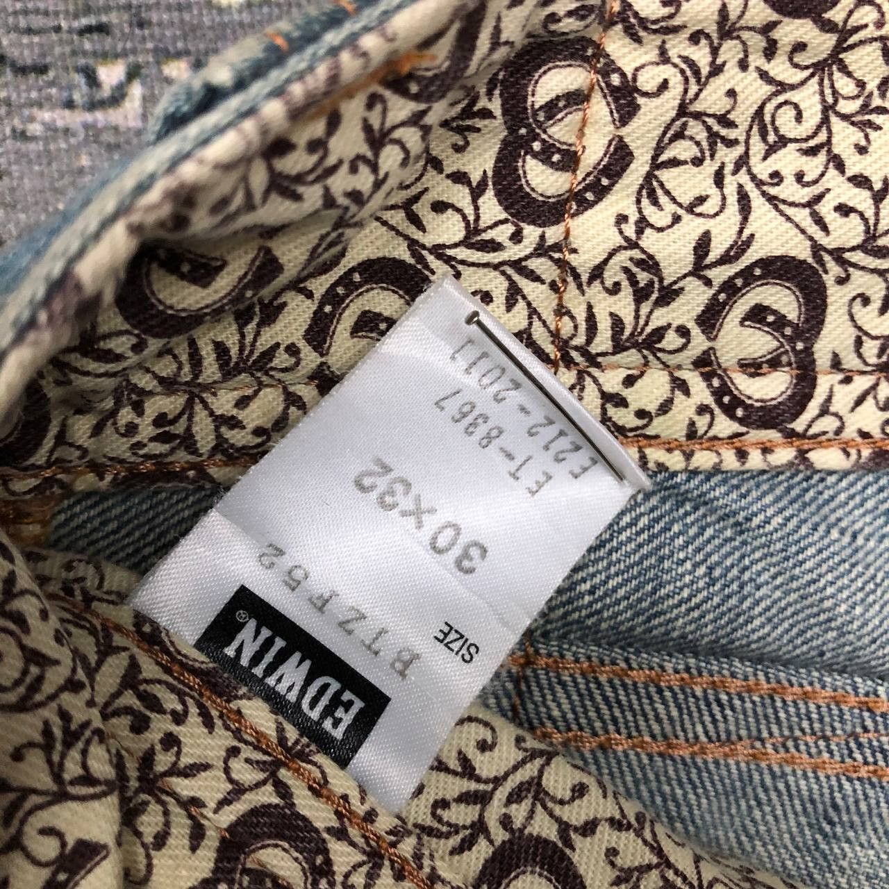 Edwin P662 BLUE TRIP EDWIN SLIMFIT STONE WASH DENIM Size US 34 / EU 50 - 6 Thumbnail