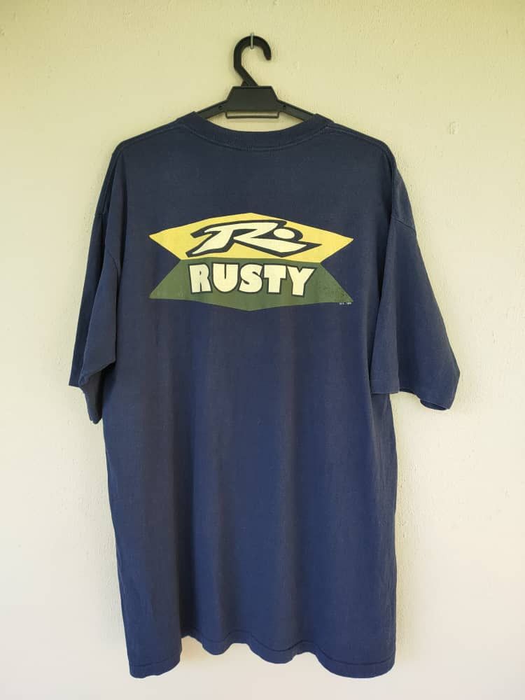 Rusty 90's Vintage Rusty Skate / Surf T Made in USA Size US XL / EU 56 / 4 - 1 Thumbnail
