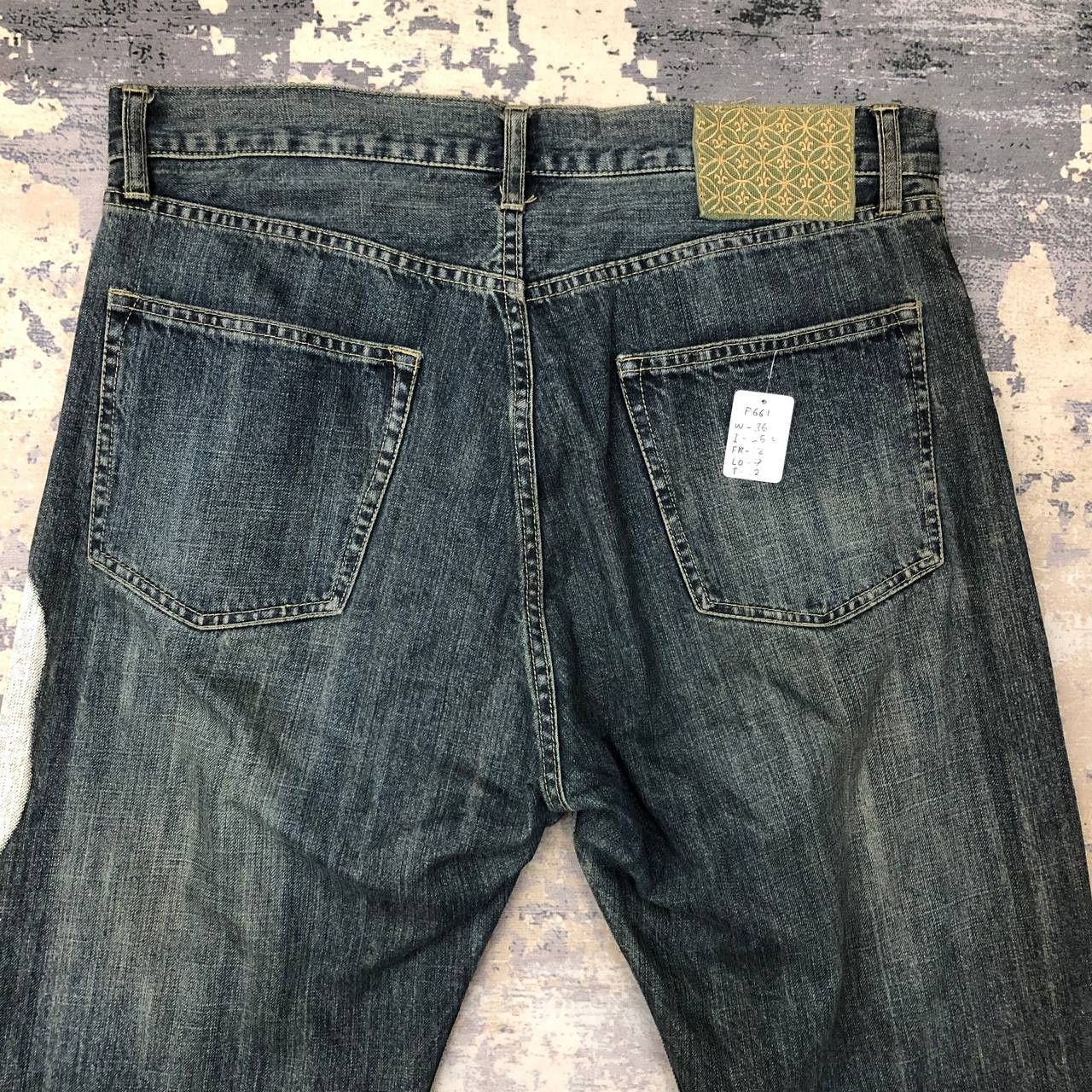 Japanese Brand P661 JAPAN VTG SUKAJAN TIGER PAINT DENIM Size US 36 / EU 52 - 4 Thumbnail