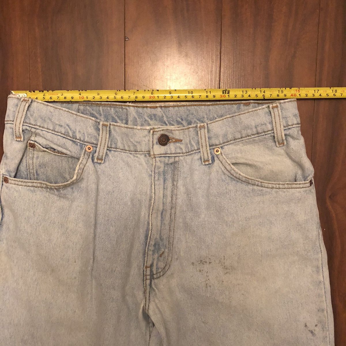 Levi's × Levi's Vintage Clothing × Vintage Vintage 80s 90s Levis 550 Orange Tab Stone Wash Denim Jeans Size US 33 - 4 Thumbnail