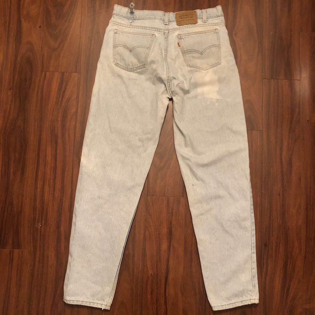 Levi's × Levi's Vintage Clothing × Vintage Vintage 80s 90s Levis 550 Orange Tab Stone Wash Denim Jeans Size US 33 - 3 Thumbnail