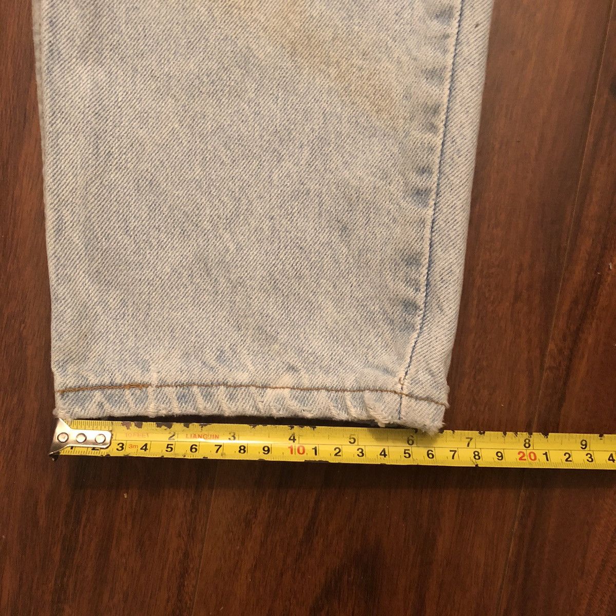 Levi's × Levi's Vintage Clothing × Vintage Vintage 80s 90s Levis 550 Orange Tab Stone Wash Denim Jeans Size US 33 - 5 Thumbnail