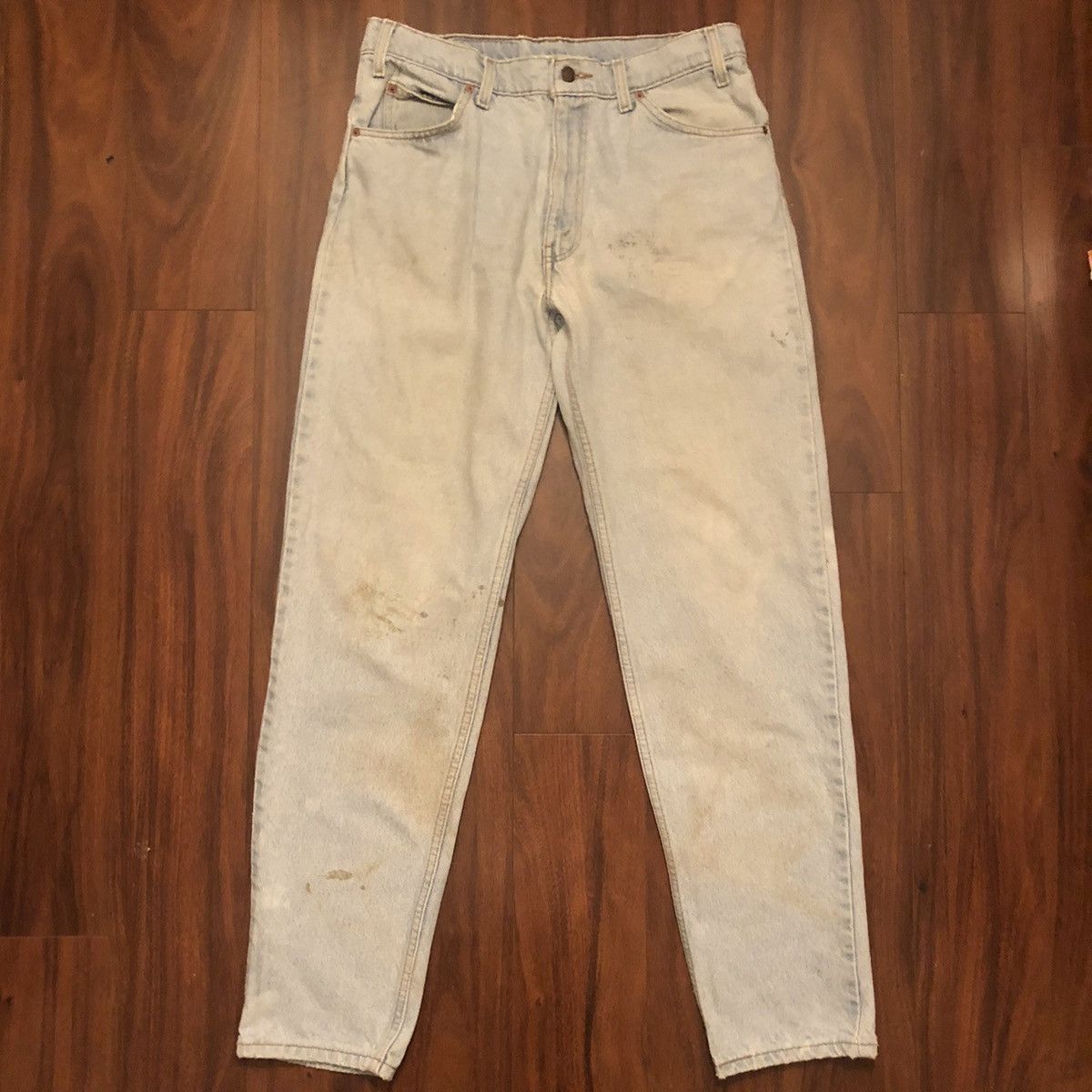 Levi's × Levi's Vintage Clothing × Vintage Vintage 80s 90s Levis 550 Orange Tab Stone Wash Denim Jeans Size US 33 - 2 Thumbnail