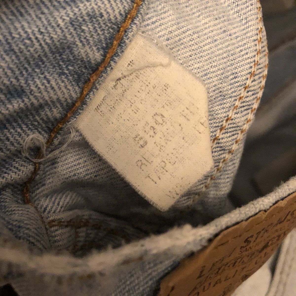 Levi's × Levi's Vintage Clothing × Vintage Vintage 80s 90s Levis 550 Orange Tab Stone Wash Denim Jeans Size US 33 - 8 Thumbnail