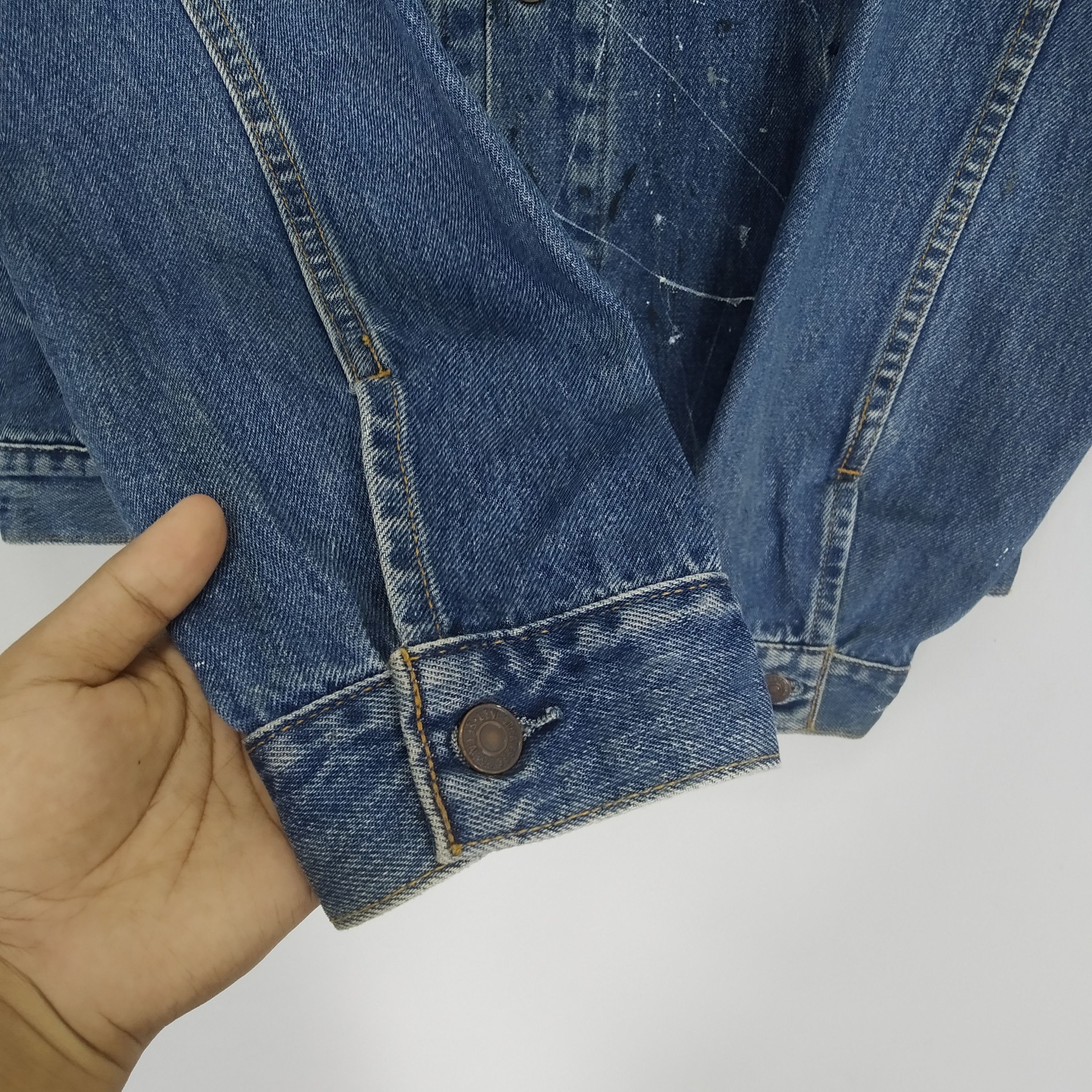 Handmade Levi's Trucker Denim Jacket Jeans Handpaint Graphics Size US M / EU 48-50 / 2 - 10 Thumbnail