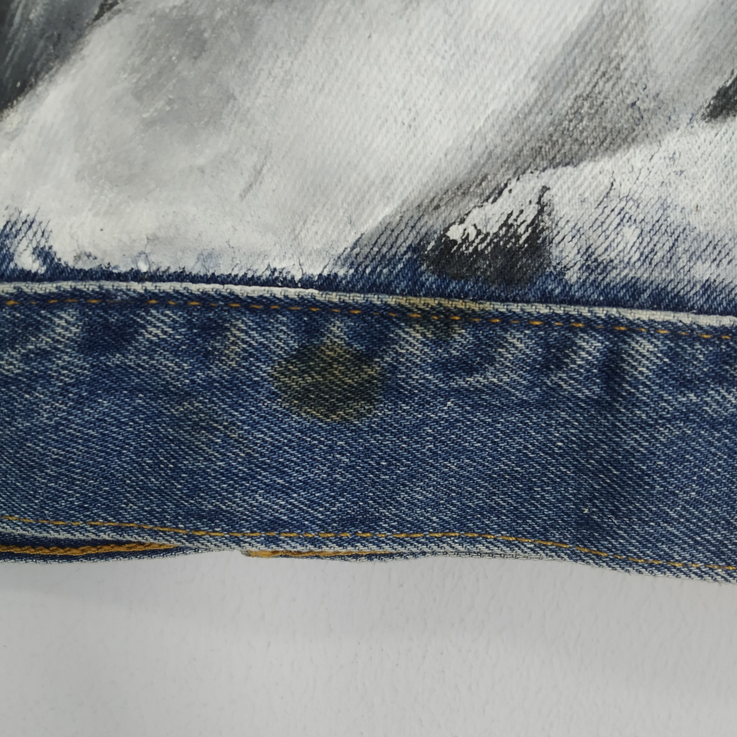 Handmade Levi's Trucker Denim Jacket Jeans Handpaint Graphics Size US M / EU 48-50 / 2 - 13 Thumbnail