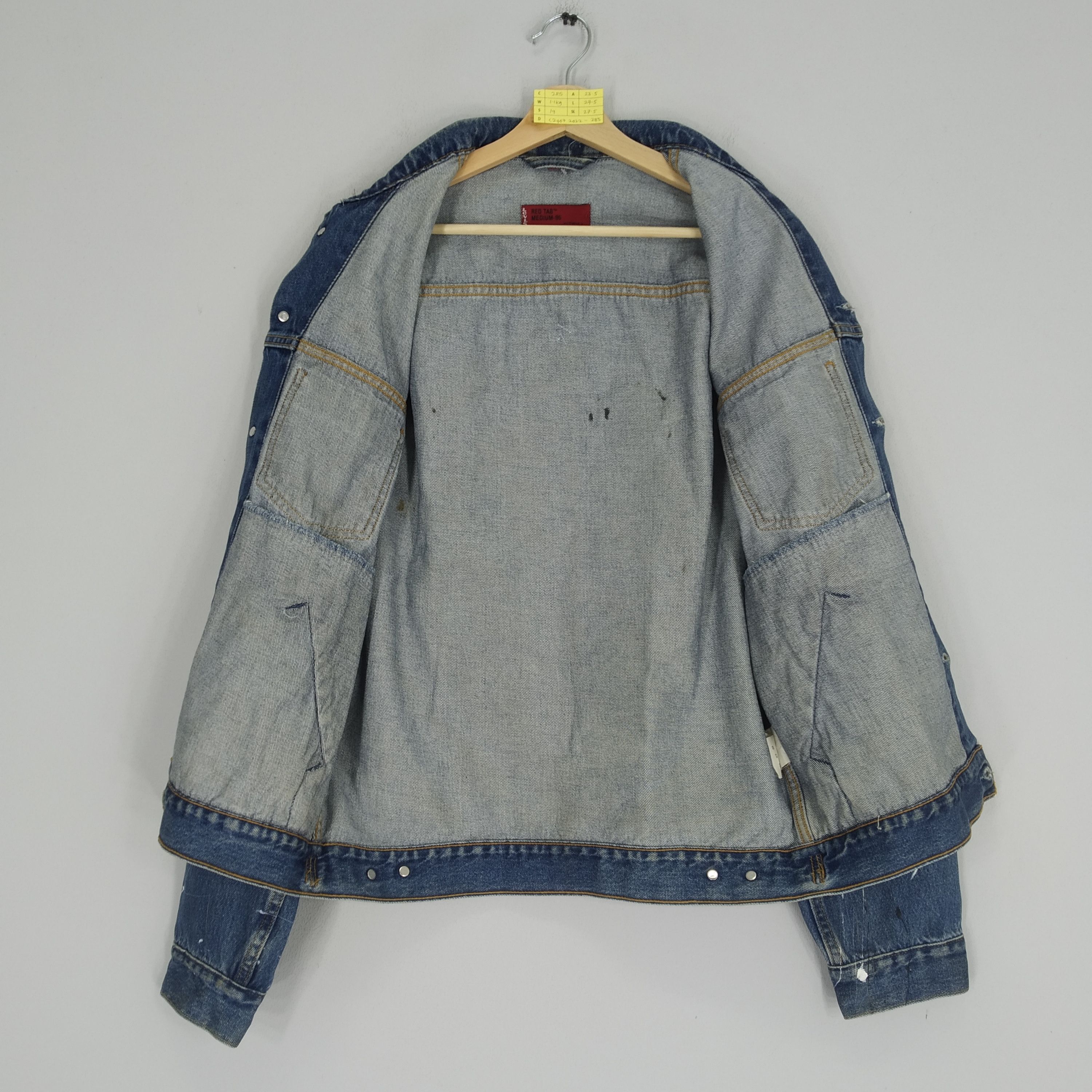 Handmade Levi's Trucker Denim Jacket Jeans Handpaint Graphics Size US M / EU 48-50 / 2 - 4 Thumbnail