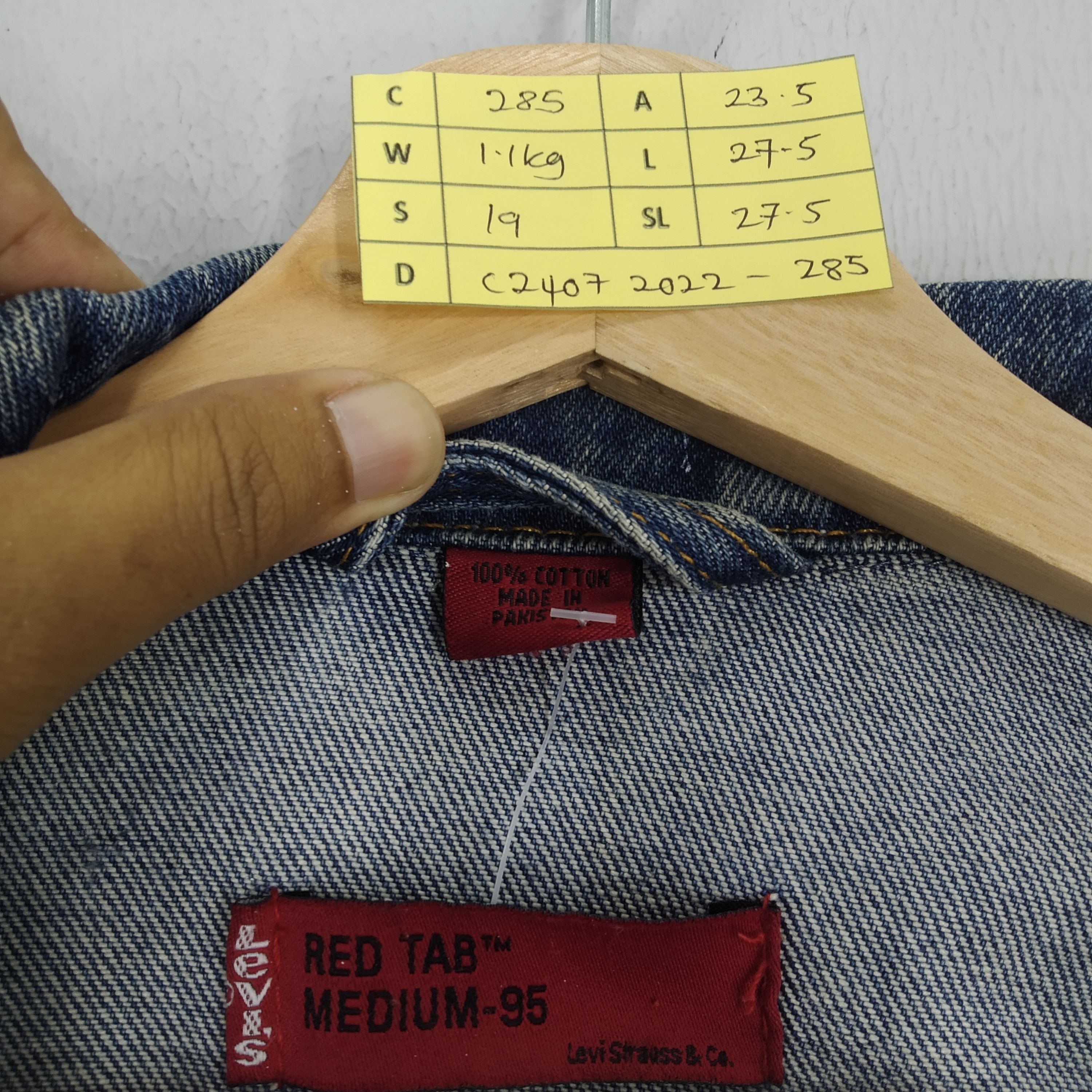 Handmade Levi's Trucker Denim Jacket Jeans Handpaint Graphics Size US M / EU 48-50 / 2 - 15 Thumbnail