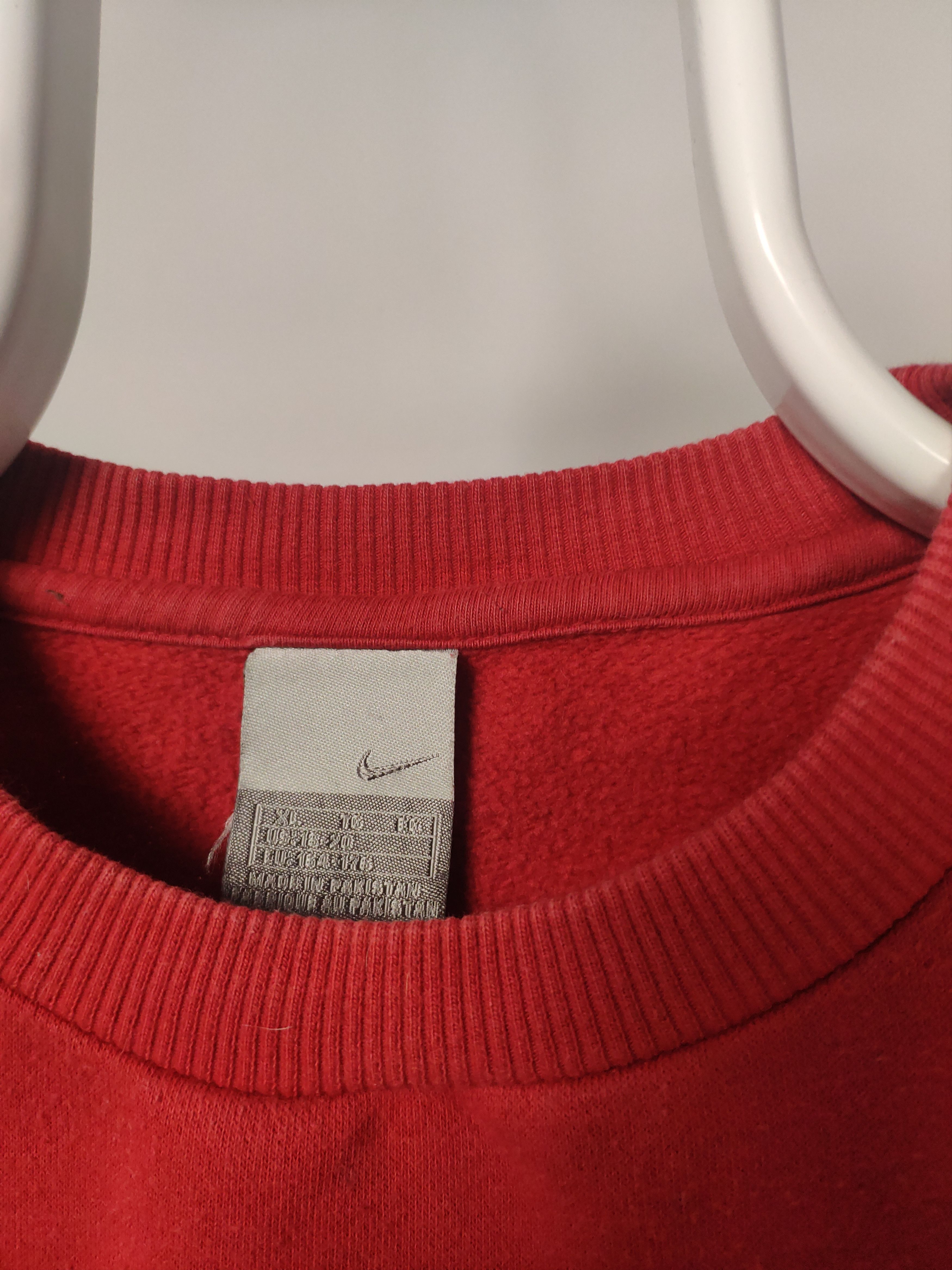 Nike × Vintage Nike vintage spellout sweatshirt red center circle logo Y2K Size US M / EU 48-50 / 2 - 5 Thumbnail