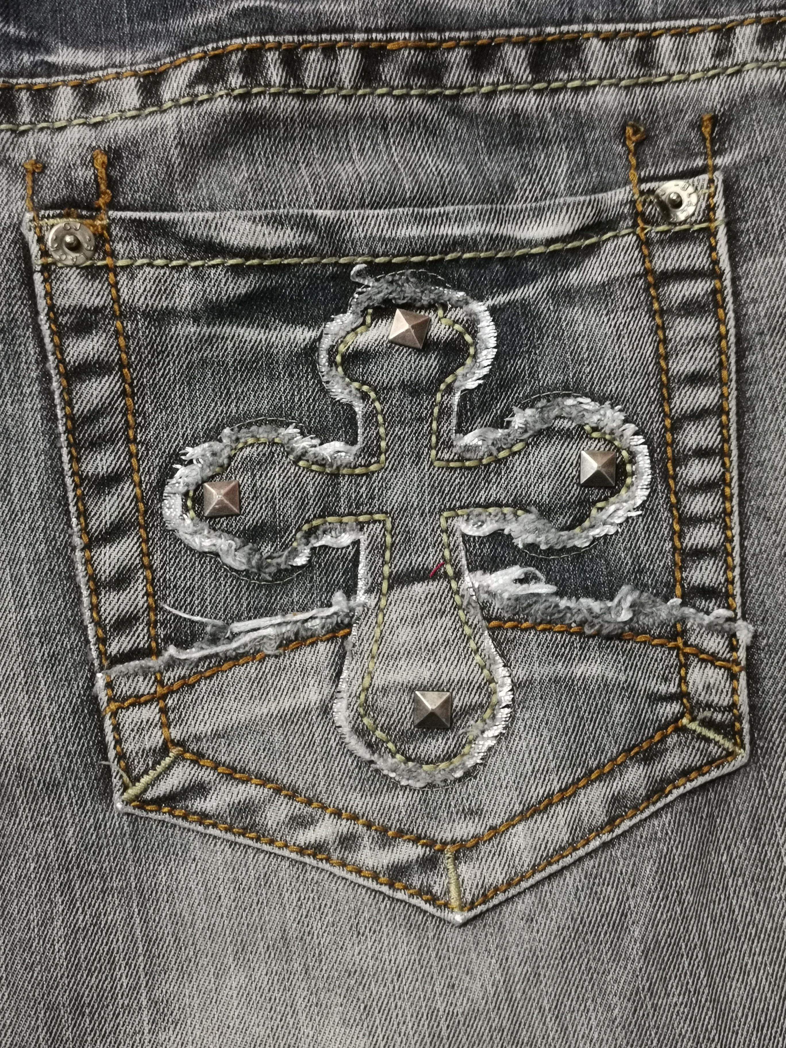 Other Black Denim With CROSS Patch Design Size US 36 / EU 52 - 9 Thumbnail