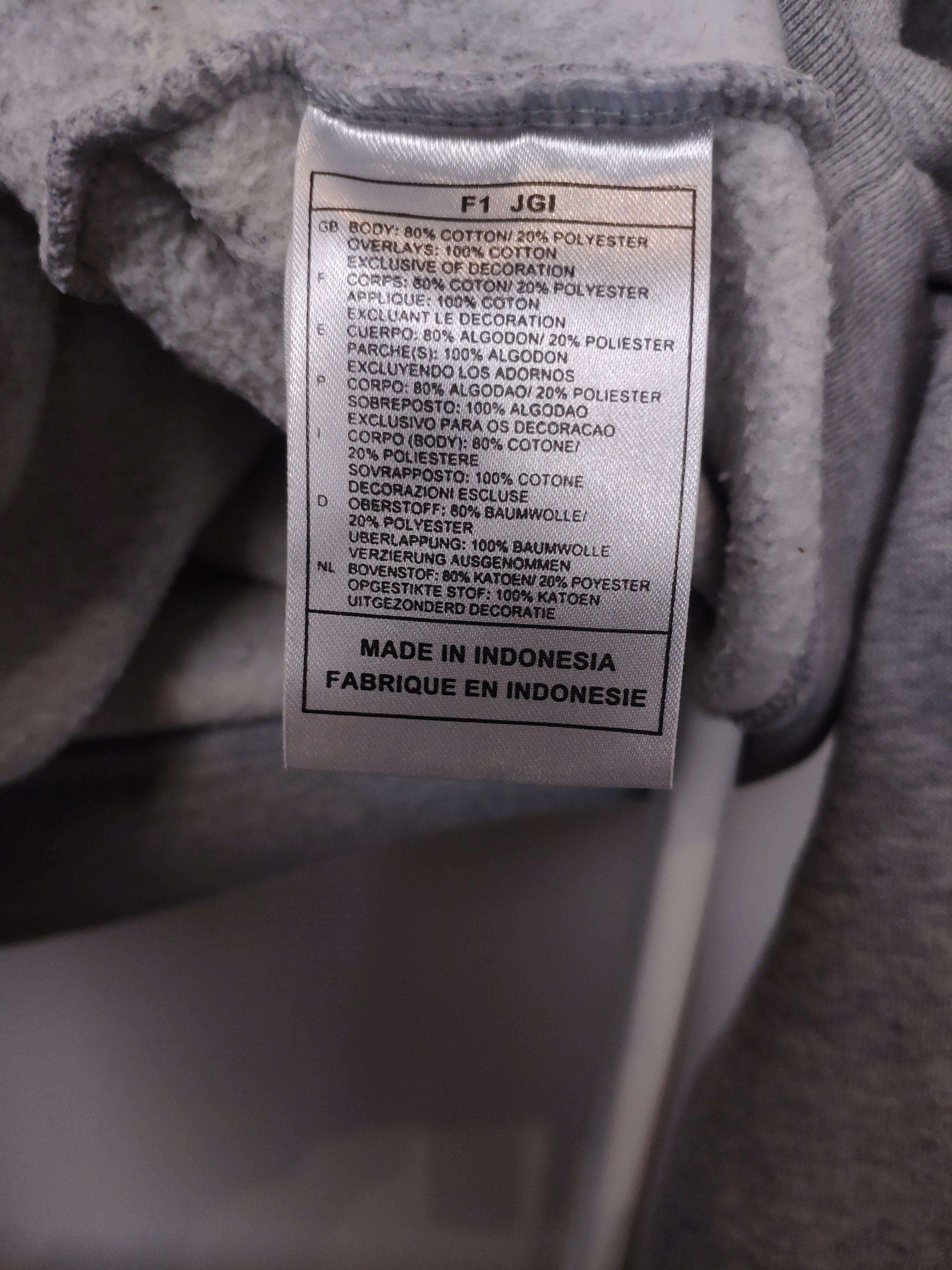 Nike × Vintage Nike vintage hoodie center swoosh spell out grey sweatshirt Size US L / EU 52-54 / 3 - 7 Thumbnail