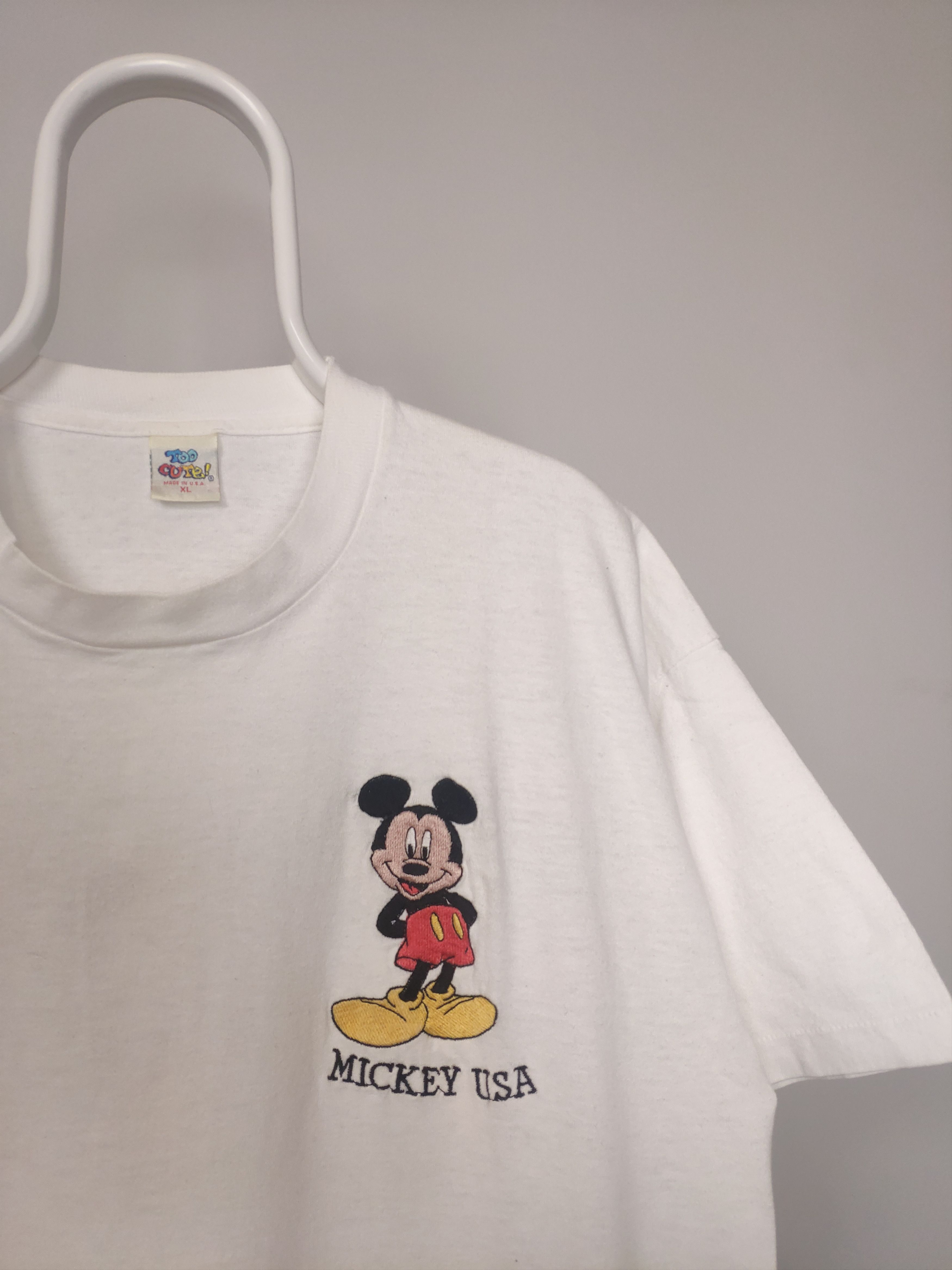 Mickey Mouse × Too Cute Guetta Bros. × Vintage Too Cute Mickey Mouse USA vintage T-shirt embroidery Disney Size US XL / EU 56 / 4 - 2 Thumbnail