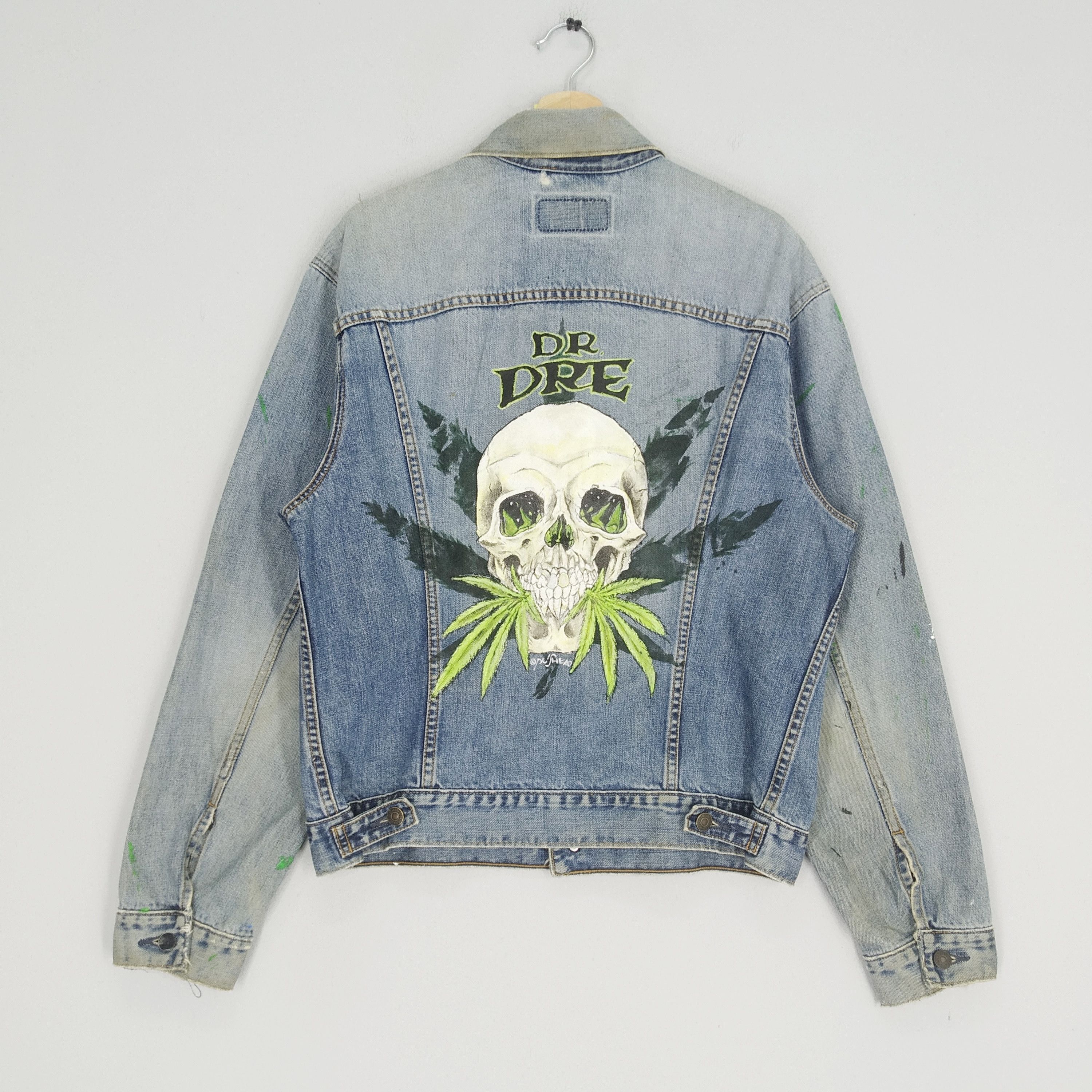 Levi's Levi's Denim Hand Paint Inspired Dr Dre Pushead Jacket | Grailed