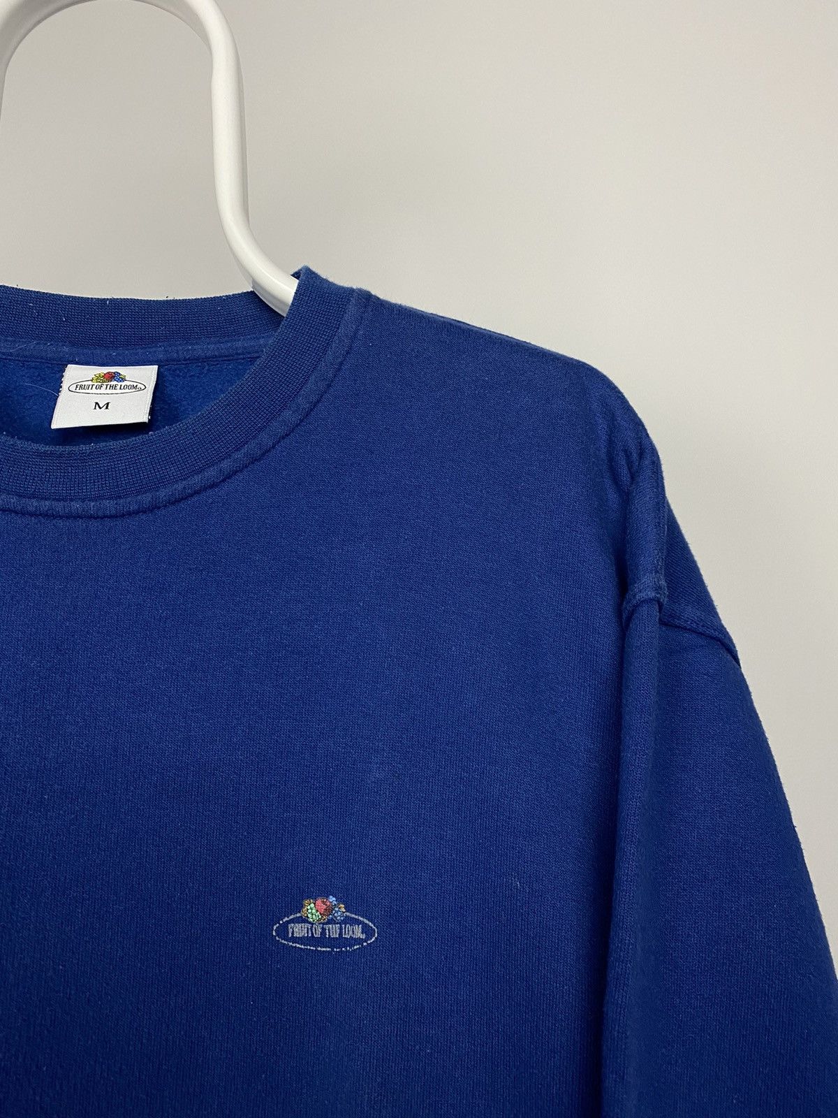 Fruit Of The Loom × Vintage Vintage Fruit of the Loom 90s Sweatshirt Blue essential Size US M / EU 48-50 / 2 - 2 Thumbnail