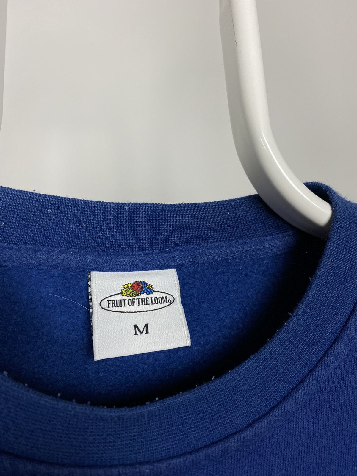 Fruit Of The Loom × Vintage Vintage Fruit of the Loom 90s Sweatshirt Blue essential Size US M / EU 48-50 / 2 - 6 Thumbnail