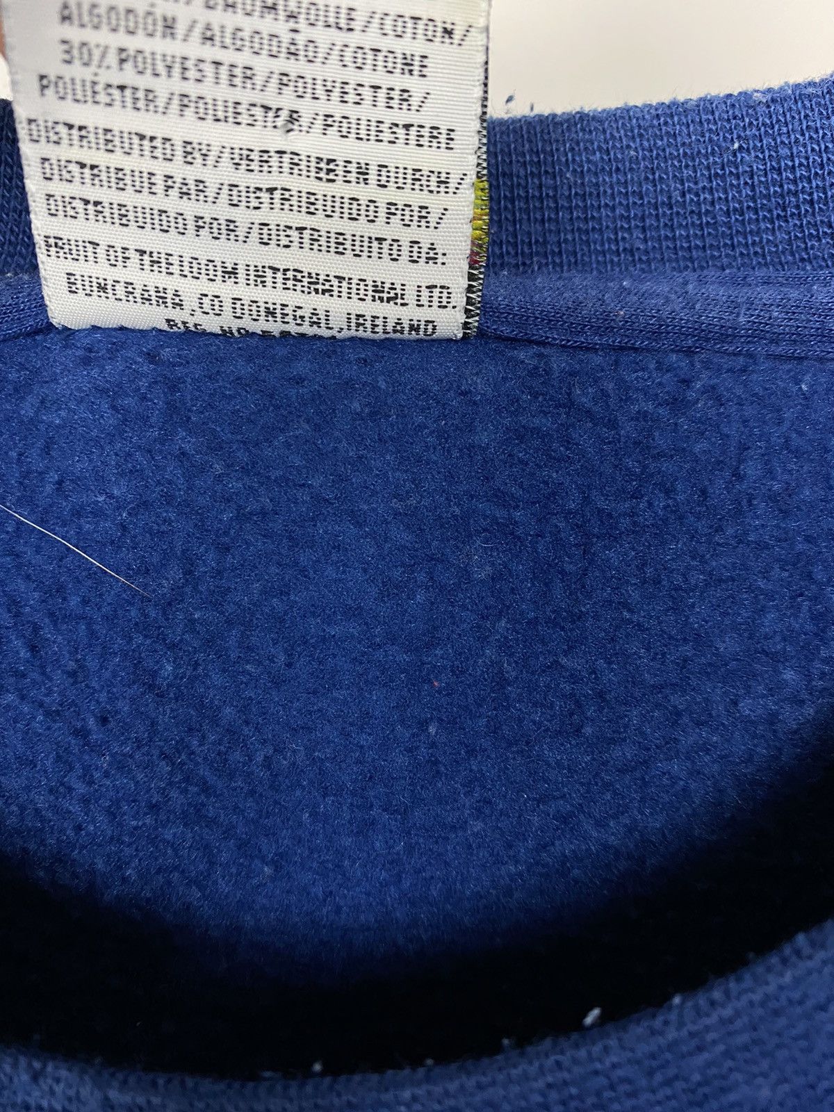 Fruit Of The Loom × Vintage Vintage Fruit of the Loom 90s Sweatshirt Blue essential Size US M / EU 48-50 / 2 - 7 Thumbnail