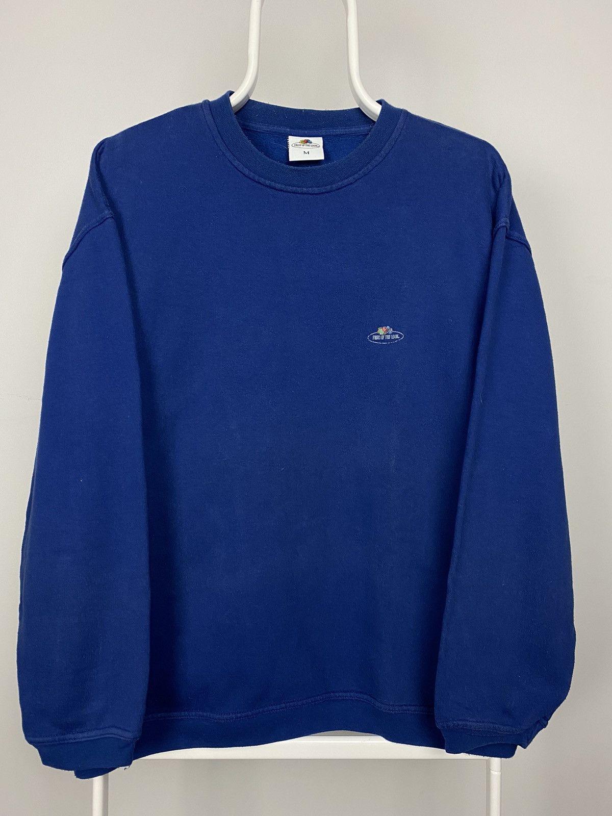 Fruit Of The Loom × Vintage Vintage Fruit of the Loom 90s Sweatshirt Blue essential Size US M / EU 48-50 / 2 - 1 Thumbnail