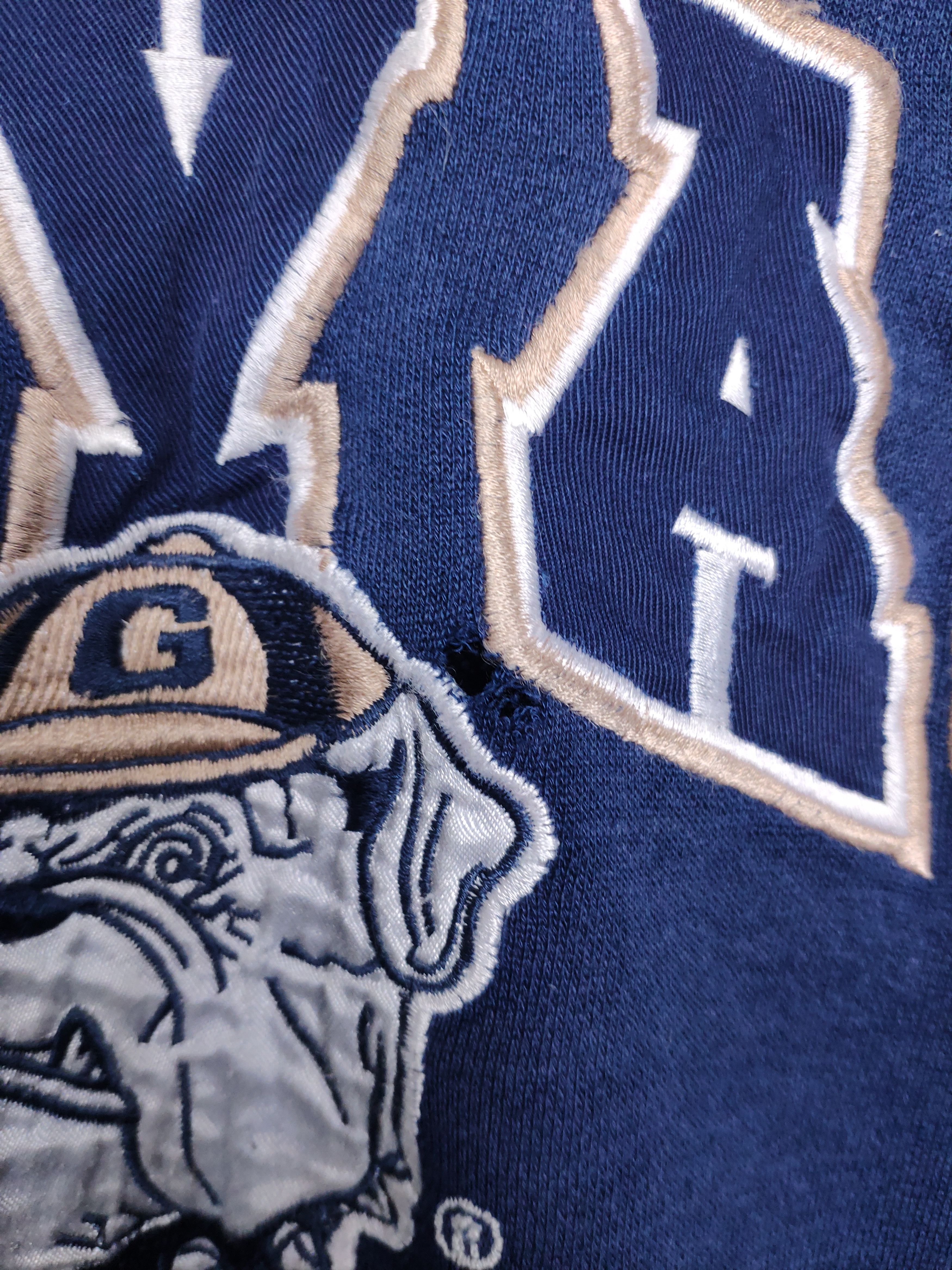 NCAA × Starter × Vintage Hoyas vintage starter sweatshirt NCAA navy big center logo Size US L / EU 52-54 / 3 - 4 Thumbnail