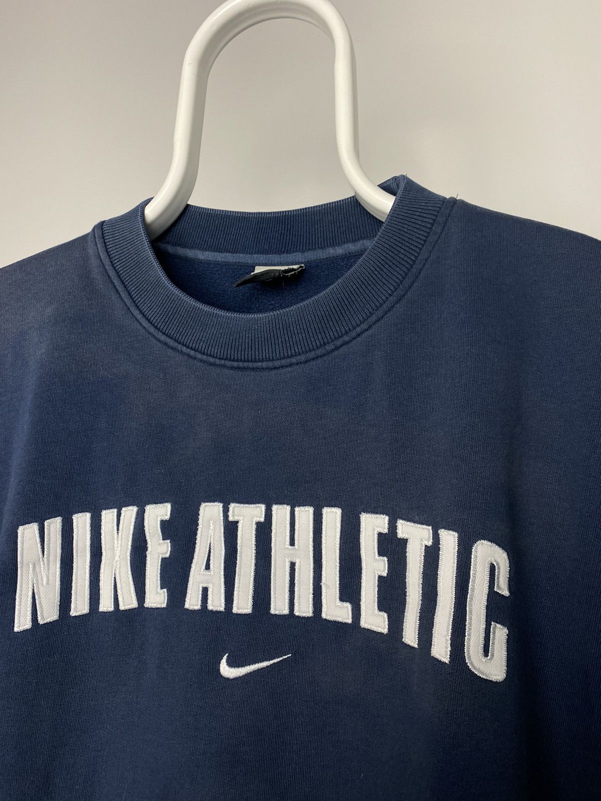 Nike × Vintage Nike Athletic vintage spell out sweatshirt center swoosh Size US L / EU 52-54 / 3 - 4 Thumbnail