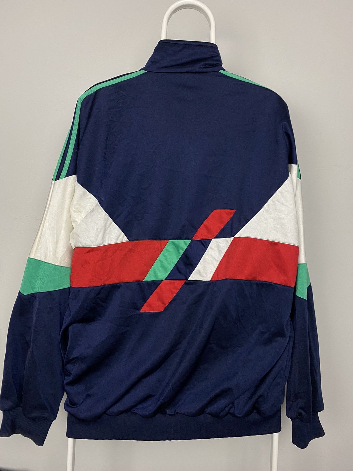 Adidas Adidas vintage zip up sweatshirt track jacket navy green Size US XL / EU 56 / 4 - 2 Thumbnail