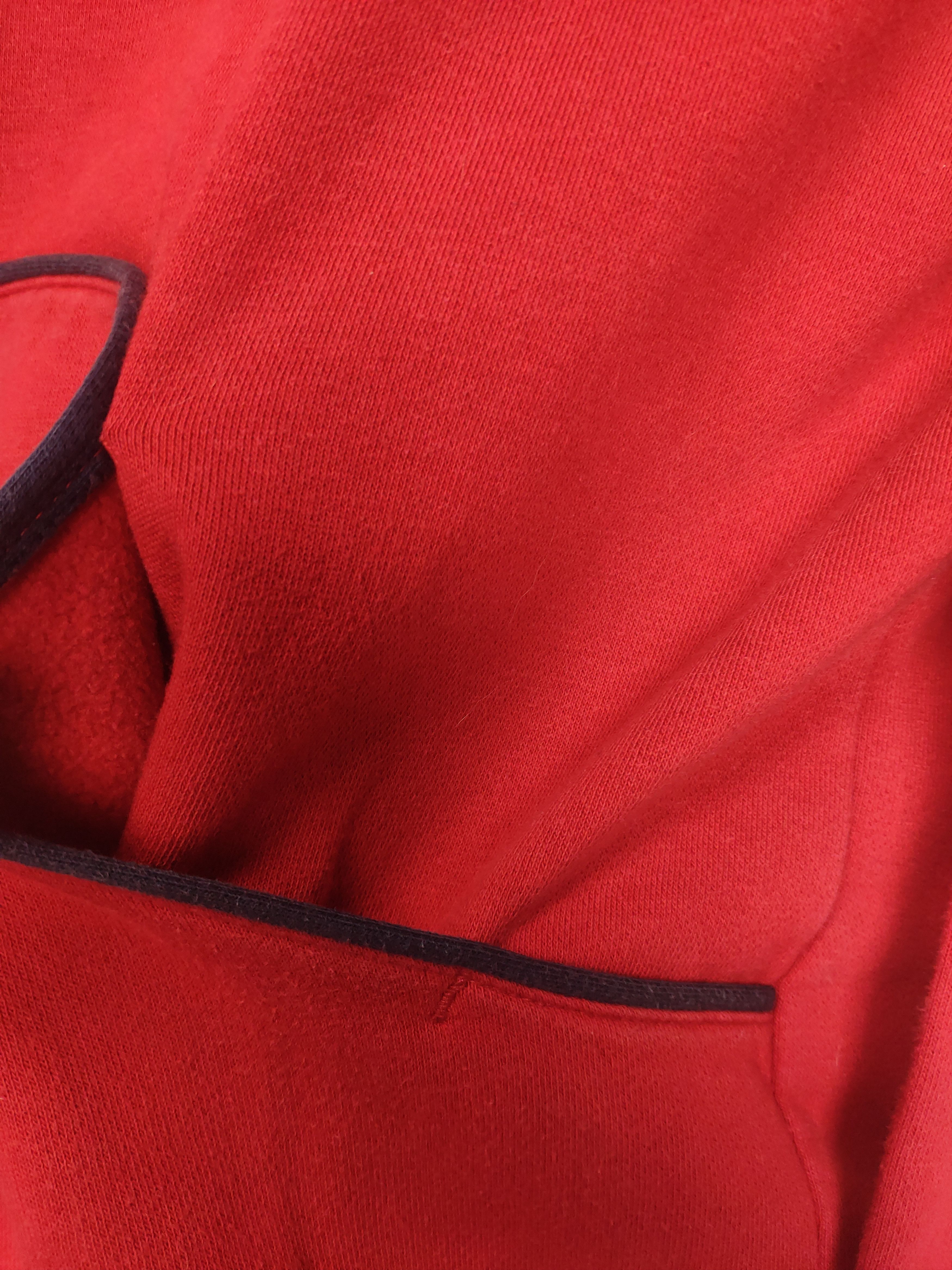 Nike × Vintage Nike vintage spellout hoodie red sweatshirt center logo Size US M / EU 48-50 / 2 - 4 Thumbnail