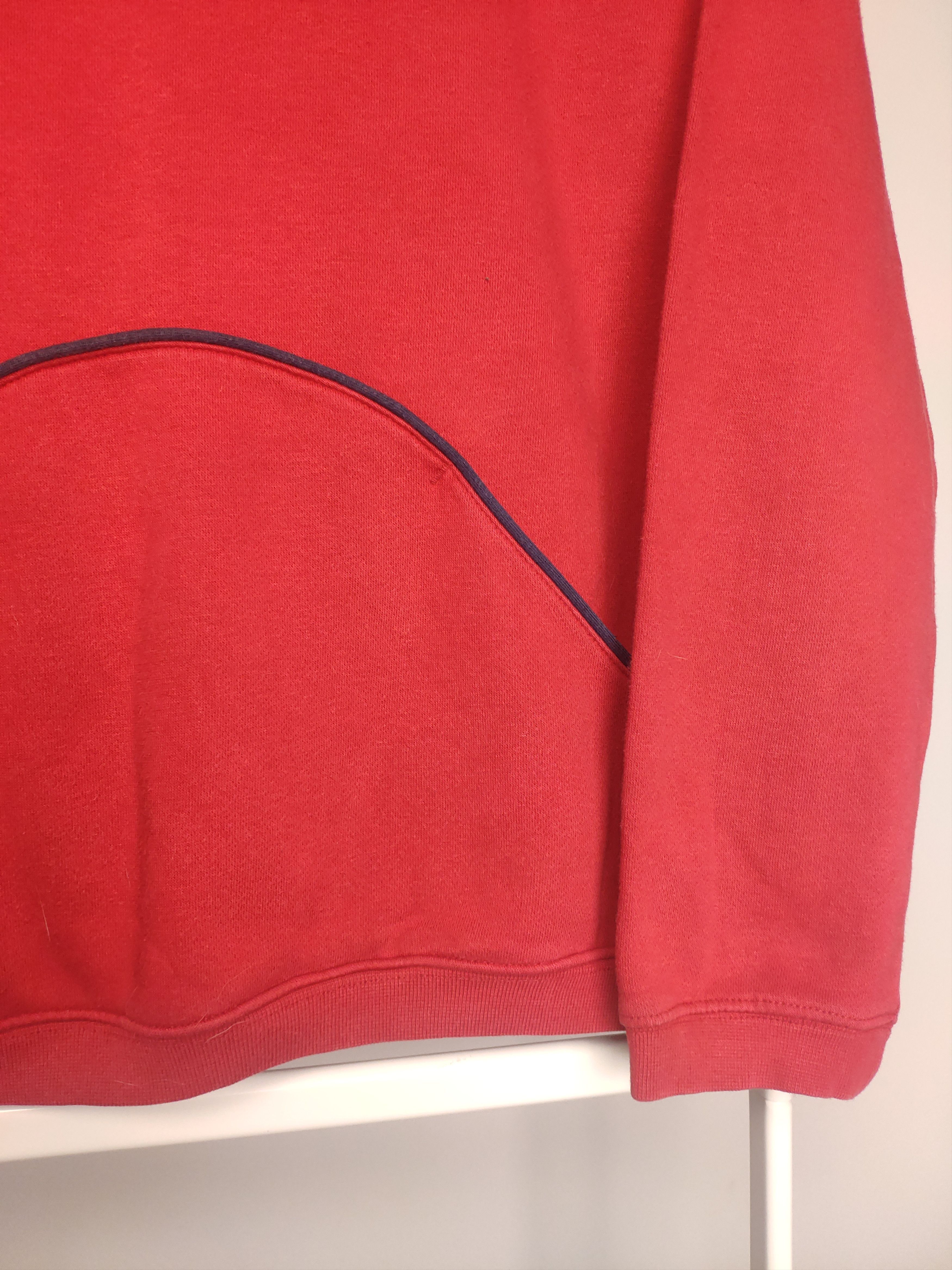Nike × Vintage Nike vintage spellout hoodie red sweatshirt center logo Size US M / EU 48-50 / 2 - 3 Thumbnail