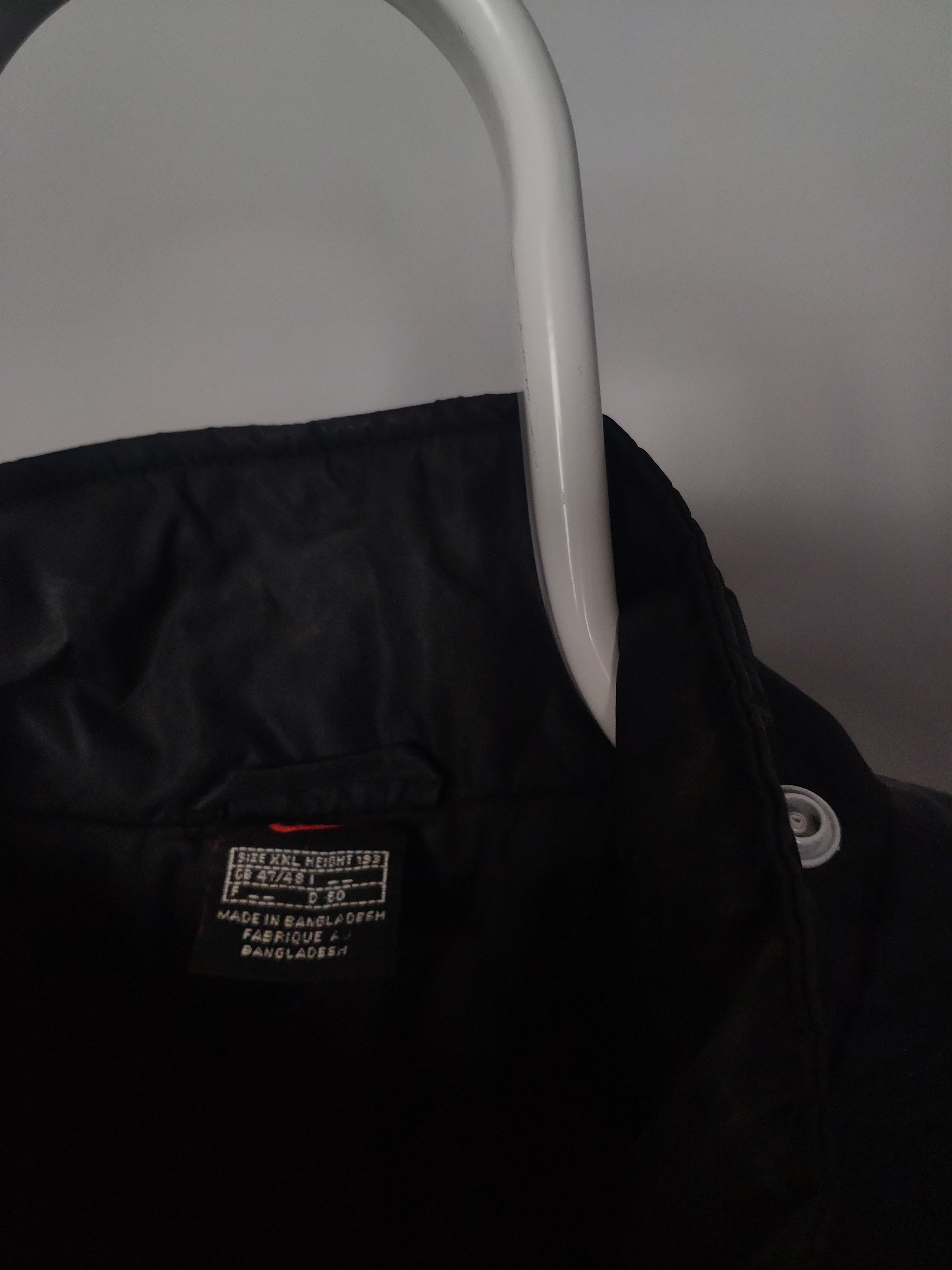 Nike × Vintage Nike vintage big center swoosh jacket parka 90s black Size US XXL / EU 58 / 5 - 4 Thumbnail