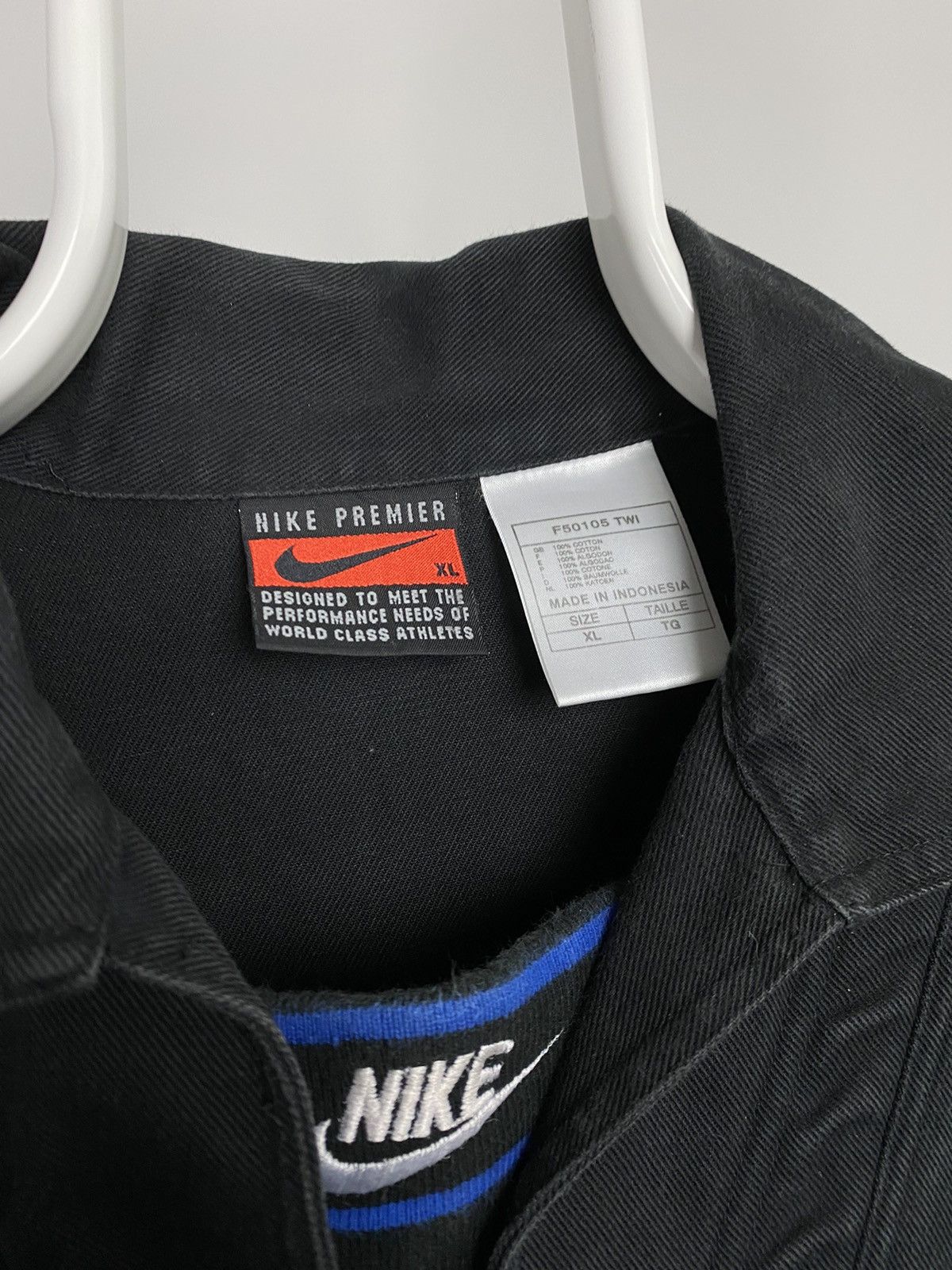 Nike × Vintage Nike vintage anorak light jacket big logo center swoosh Size US L / EU 52-54 / 3 - 4 Thumbnail
