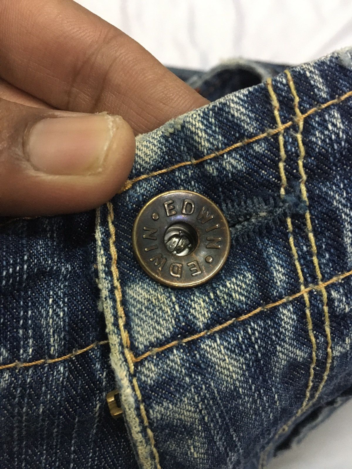 Edwin × Japanese Brand Edwin Bushpant Flare Distressed Denim pants Size US 31 - 6 Thumbnail