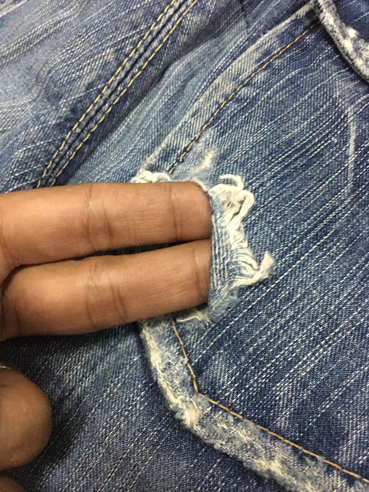 Edwin × Japanese Brand Edwin Bushpant Flare Distressed Denim pants Size US 31 - 10 Thumbnail