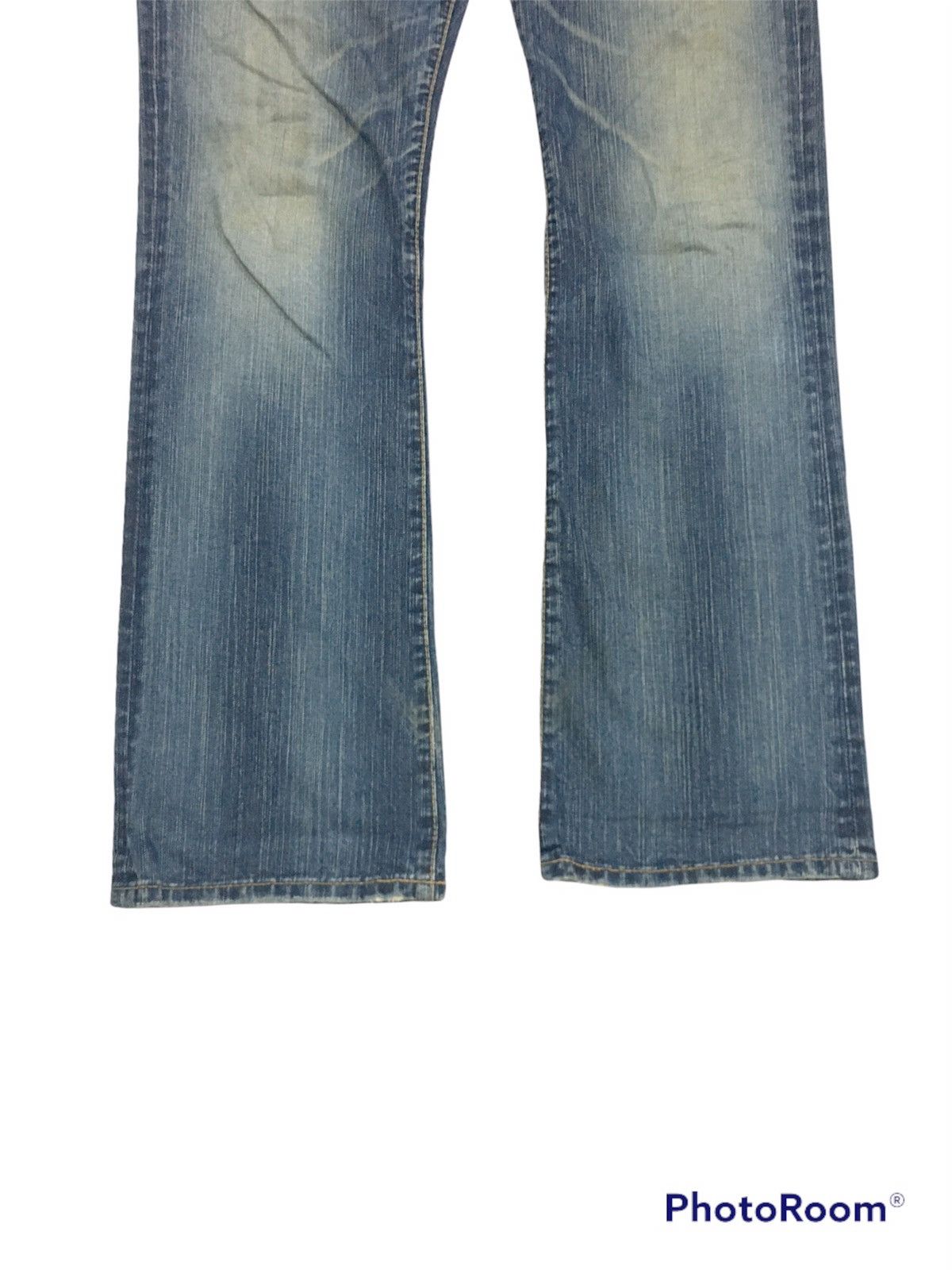Edwin × Japanese Brand Edwin Bushpant Flare Distressed Denim pants Size US 31 - 4 Thumbnail