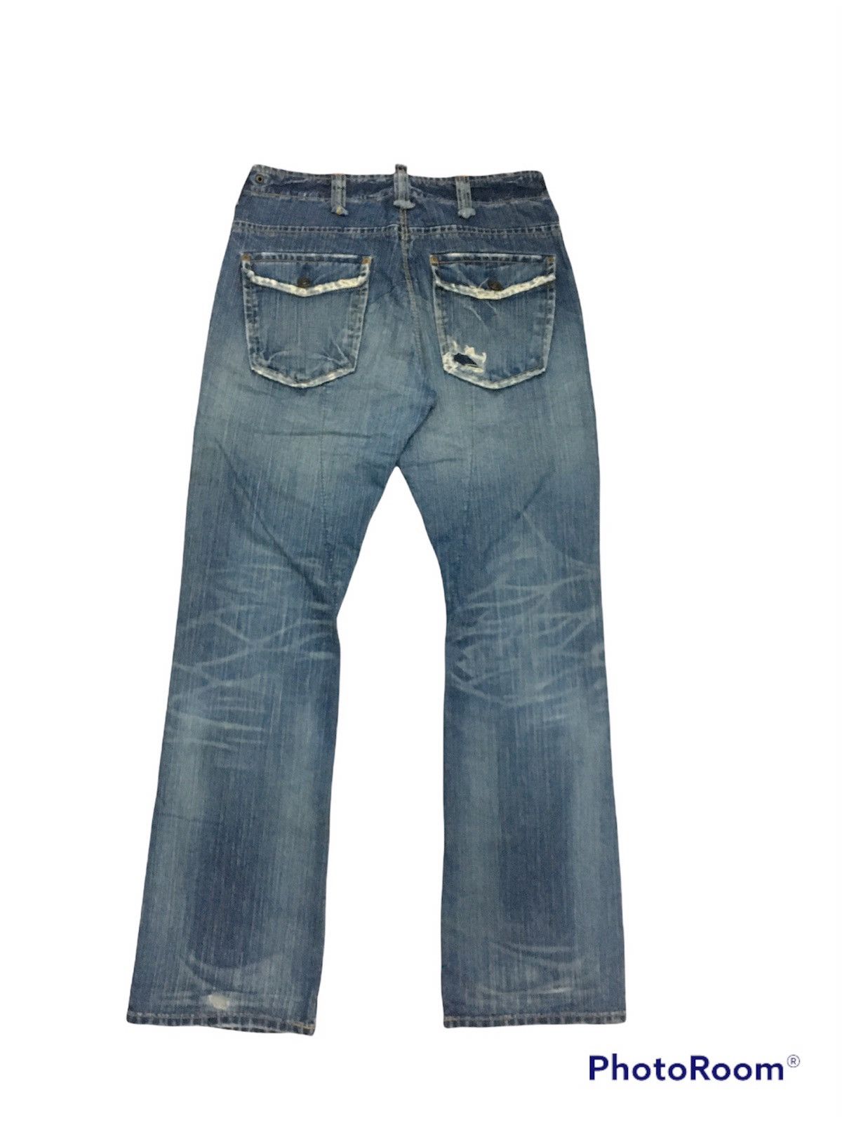 Edwin × Japanese Brand Edwin Bushpant Flare Distressed Denim pants Size US 31 - 5 Thumbnail