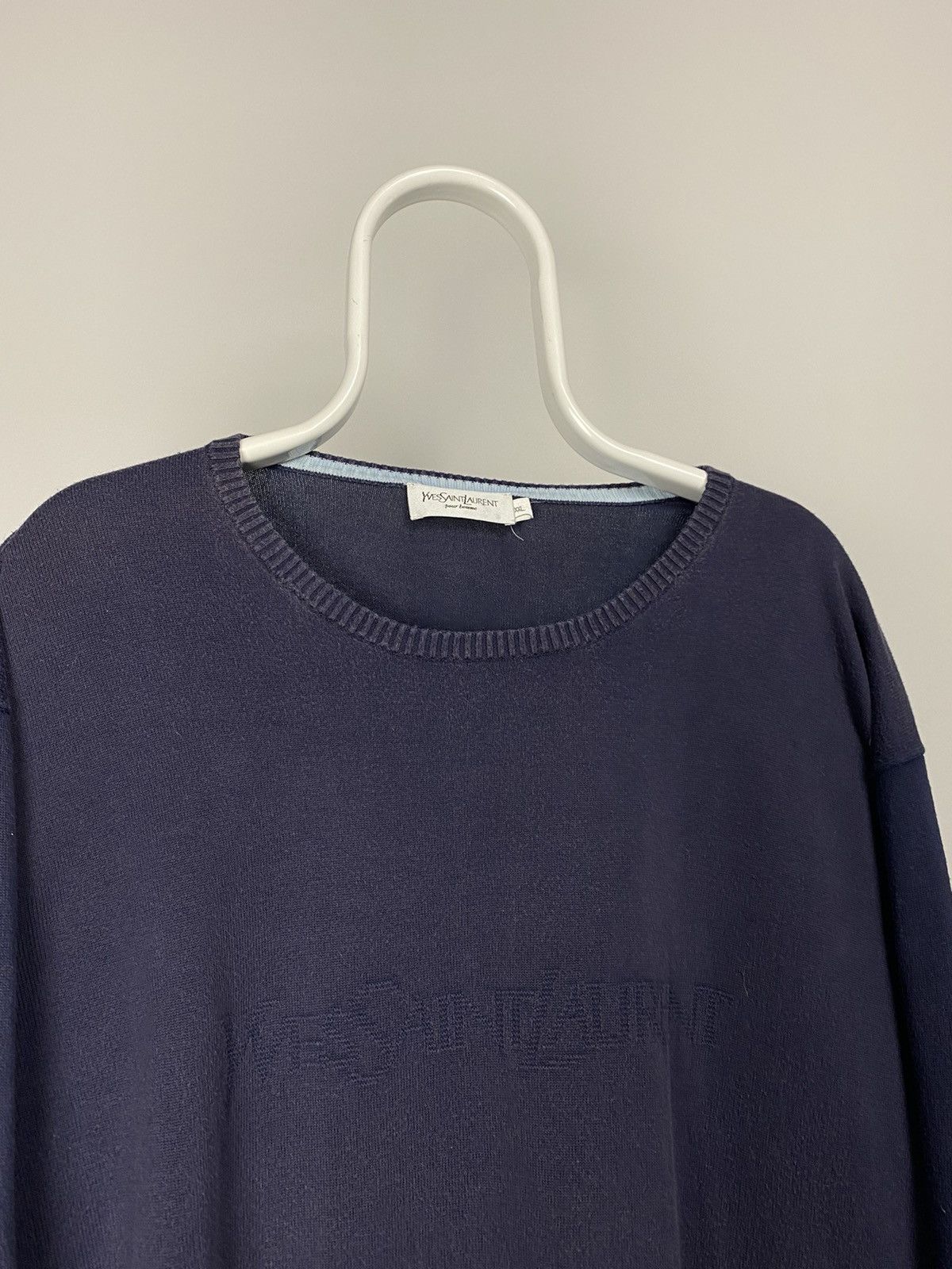 Vintage × Yves Saint Laurent Yves Saint Laurent Vintage spell out sweater YSL knit Size US XXL / EU 58 / 5 - 3 Thumbnail