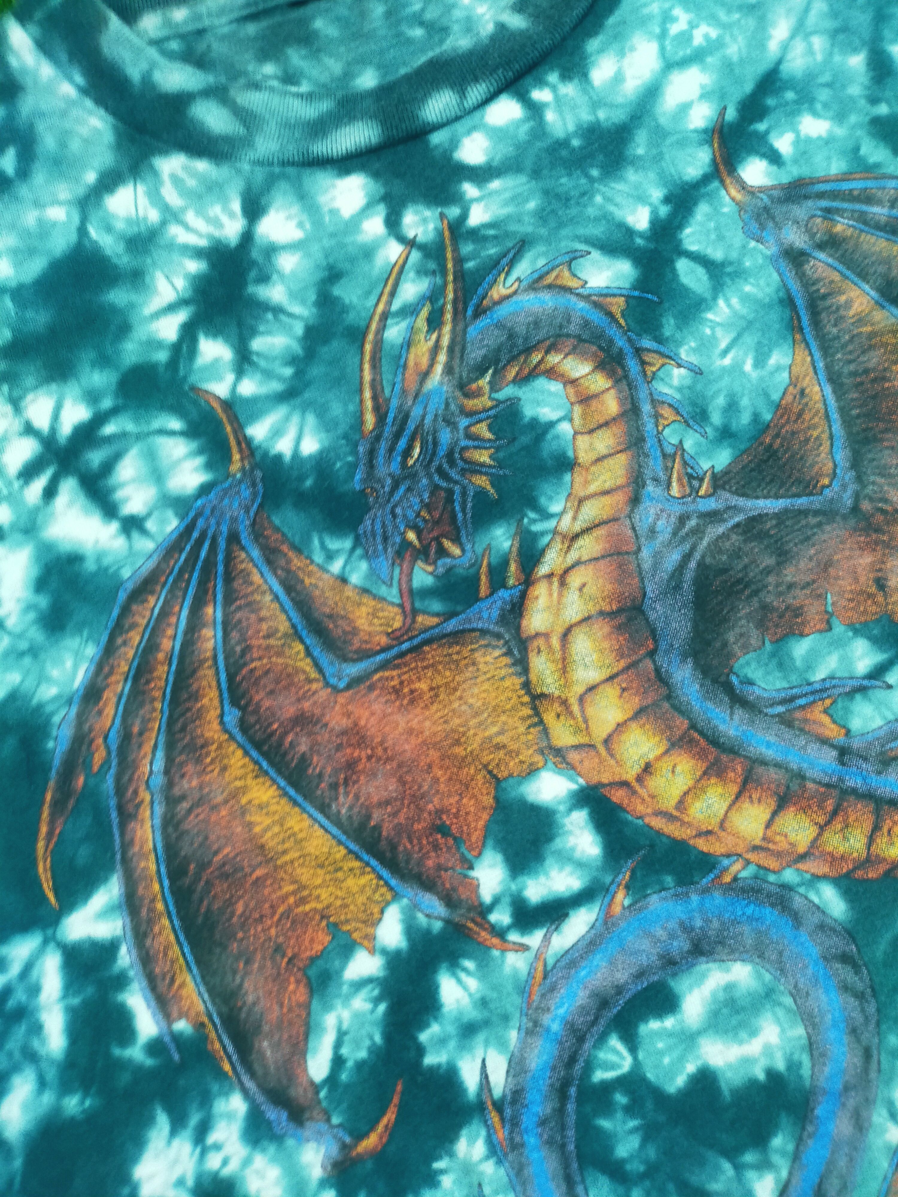 Vintage TYE DYE DRAGON T-SHIRTS Size US L / EU 52-54 / 3 - 4 Thumbnail