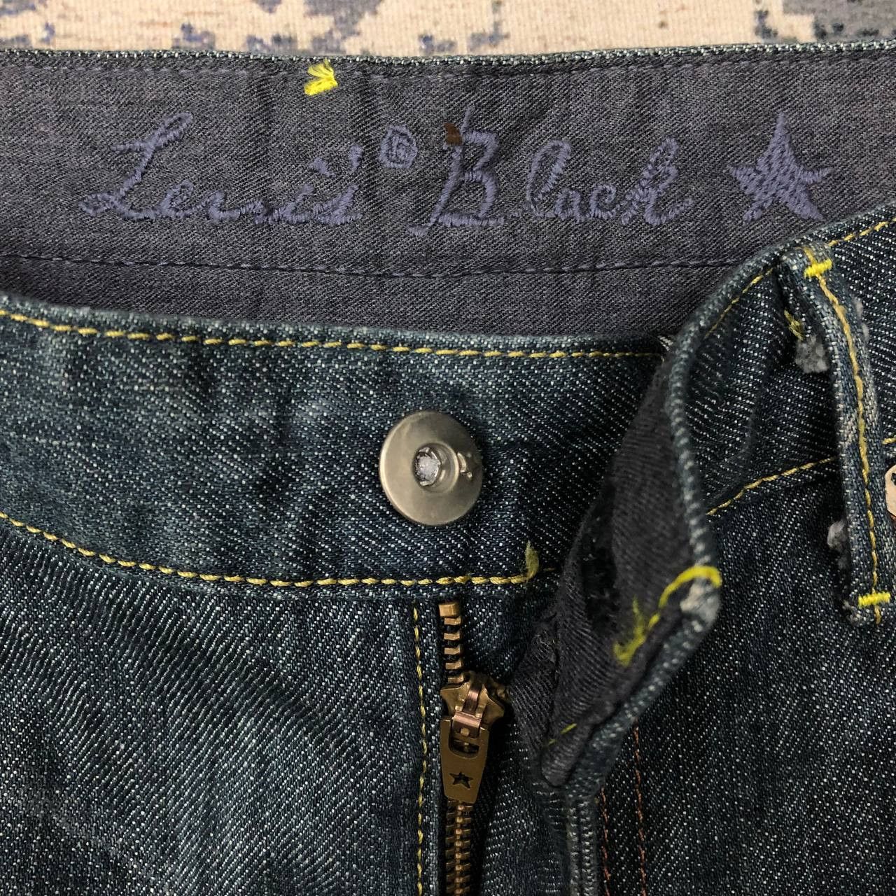 Levi's P655 VTG LEVI'S STAR BLACK SLIMFIT DENIM Size US 35 - 7 Thumbnail